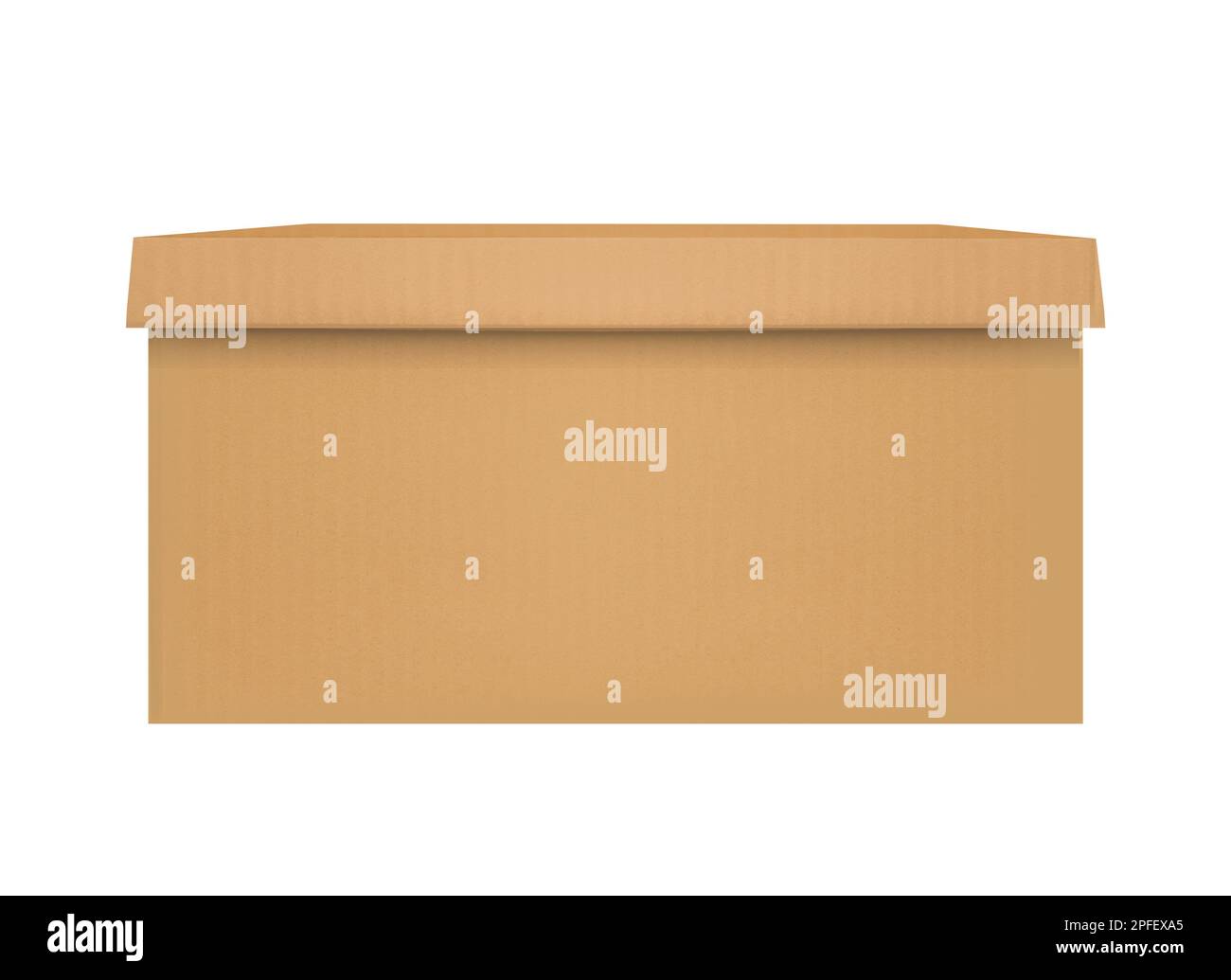 Cardboard box isolated on white background Stock Photo - Alamy