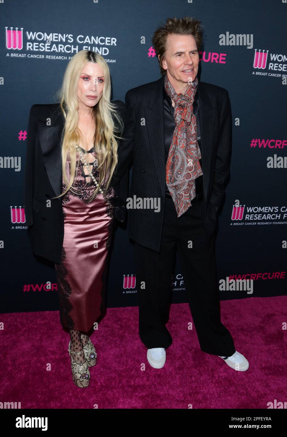 Beverly Hills, USA. 16th Mar, 2023. Gela Nash-Taylor, John Taylor arrives at An Unforgettable Evening held at the The Beverly Wilshire Hotel in Beverly Hills, CA on Thursday, March 16, 2023 . (Photo By Juan Pablo Rico/Sipa USA) Credit: Sipa USA/Alamy Live News Stock Photo