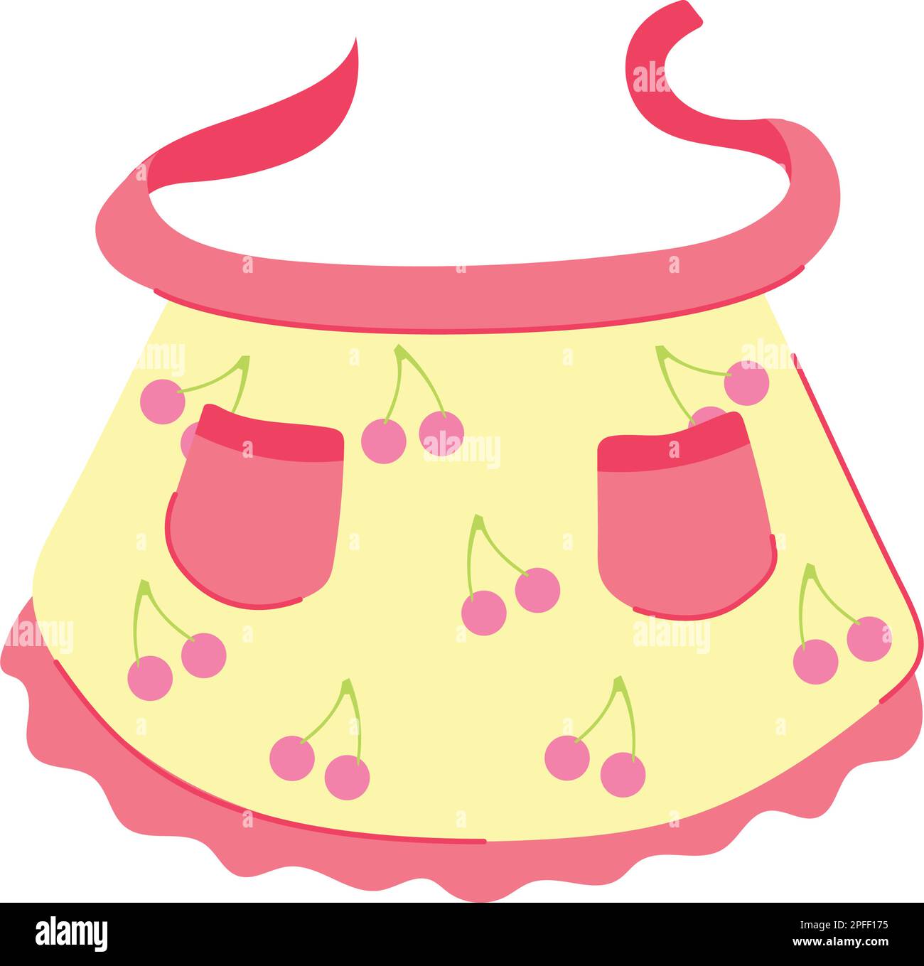 chef apron kitchen cartoon vector illustration Stock Vector Image & Art Alamy