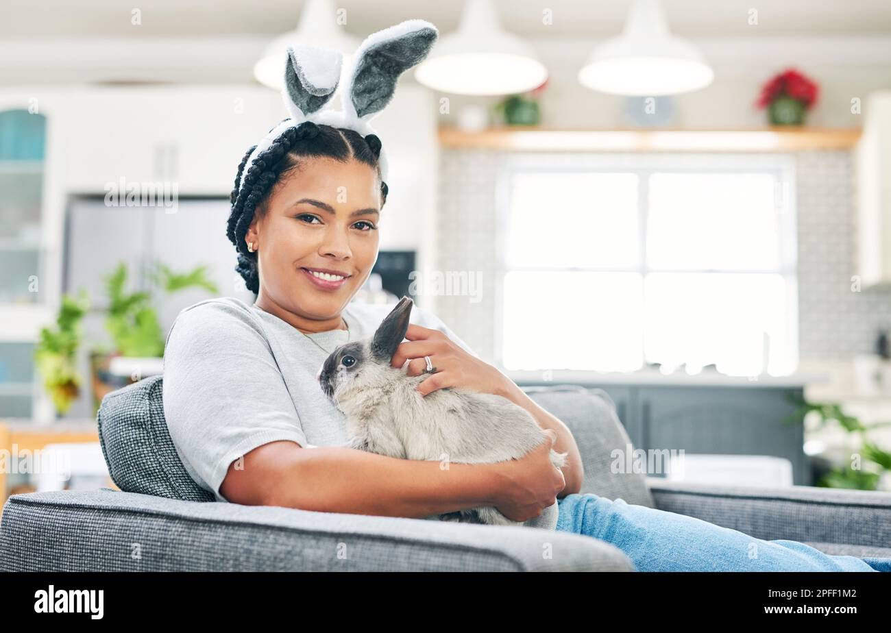 Woman Rabbit Dispatch Rabbits are my spirit animal. a young woman playing a rabbit at home ...