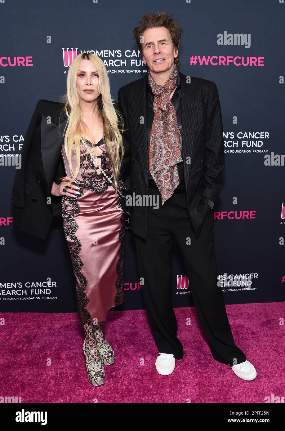 Beverly Hills, CA. 16/03/2023, Gela Nash and John Taylor arriving to the An Unforgettable Evening 2023 at Beverly Wilshire Hotel on March 16, 2023 in Beverly Hills, CA. © Lisa OConnor/AFF-USA.com Stock Photo