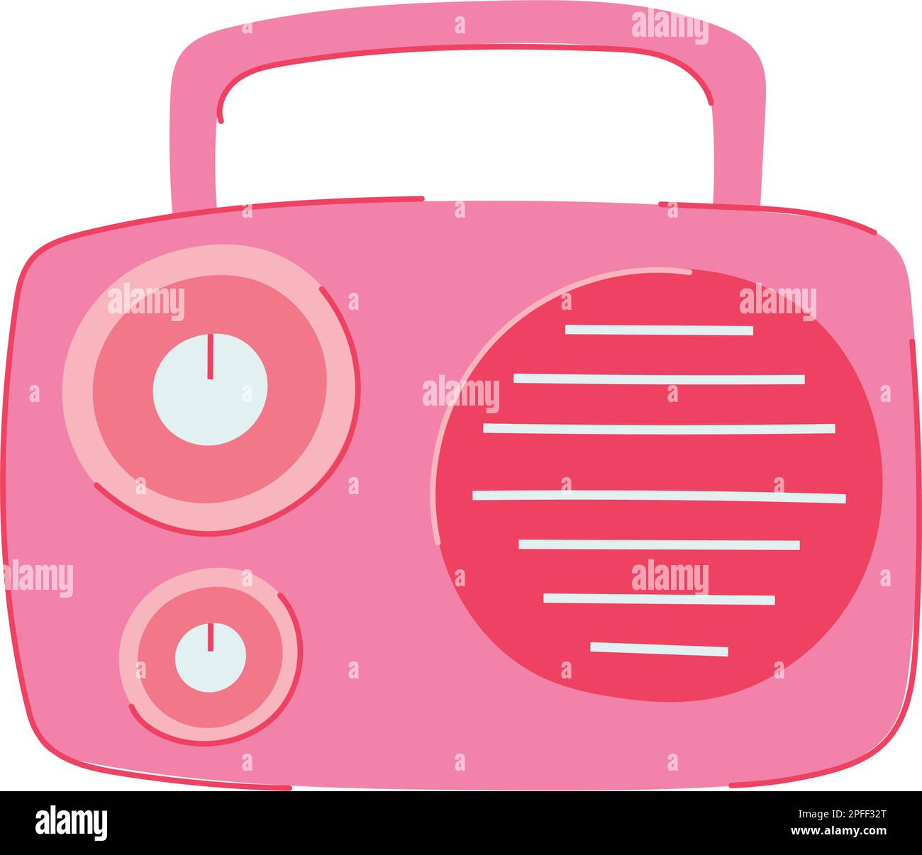 music radio sound cartoon vector illustration Stock Vector Image & Art