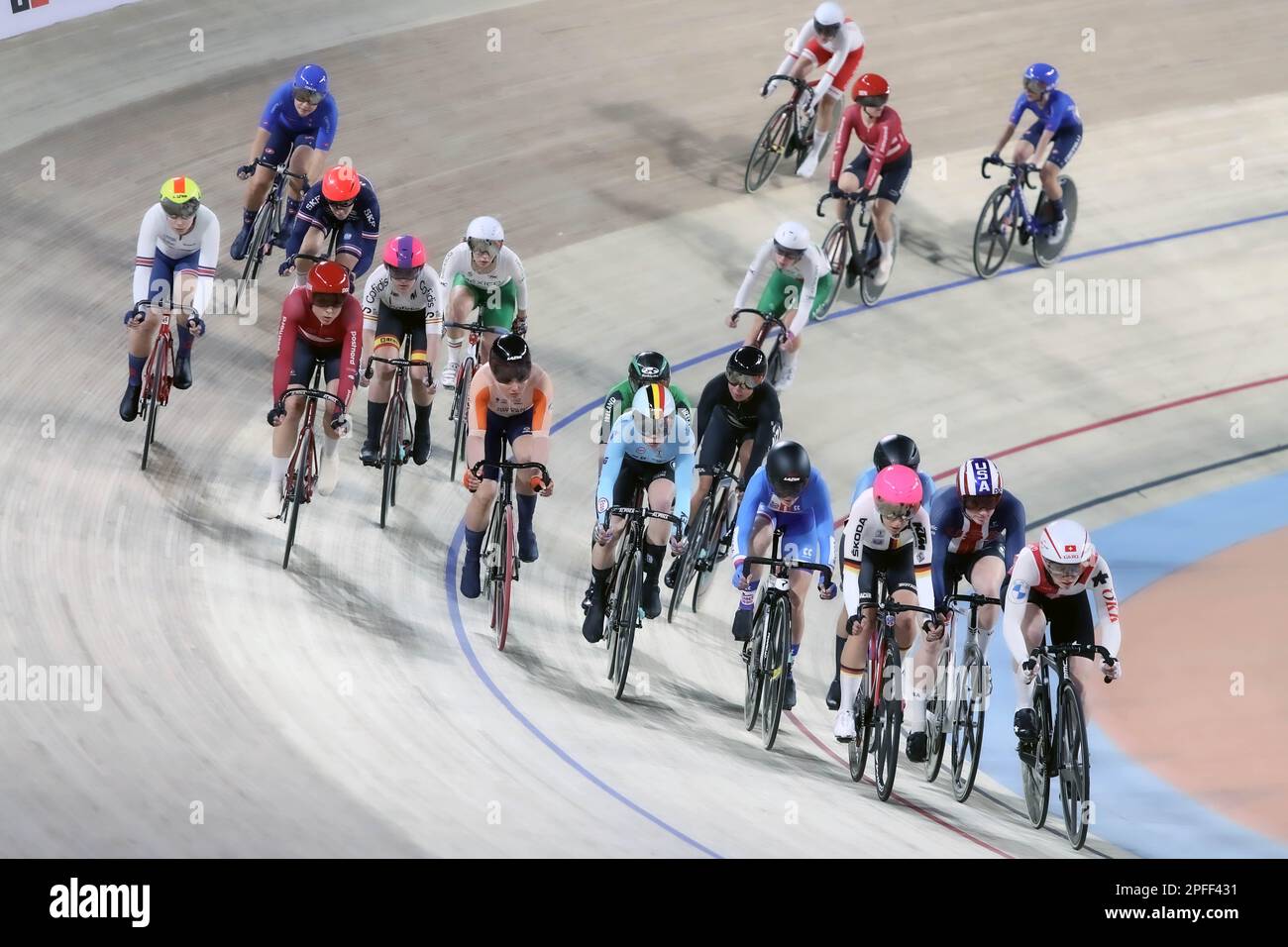 Cairo, Egypt. 16th Mar, 2023. Competitors race during the women's