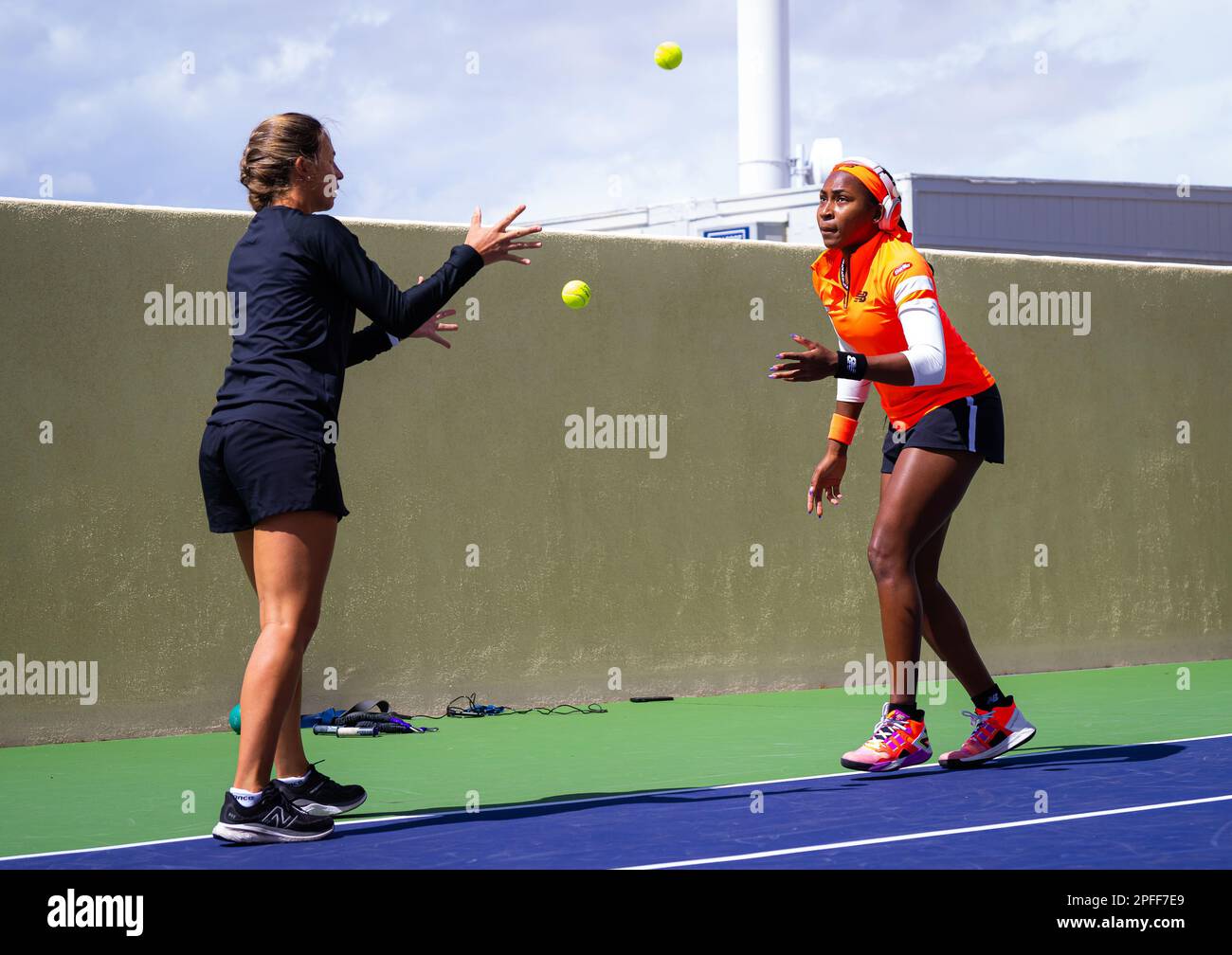 Coco Gauff of the United States before the quarterfinal of the 2023