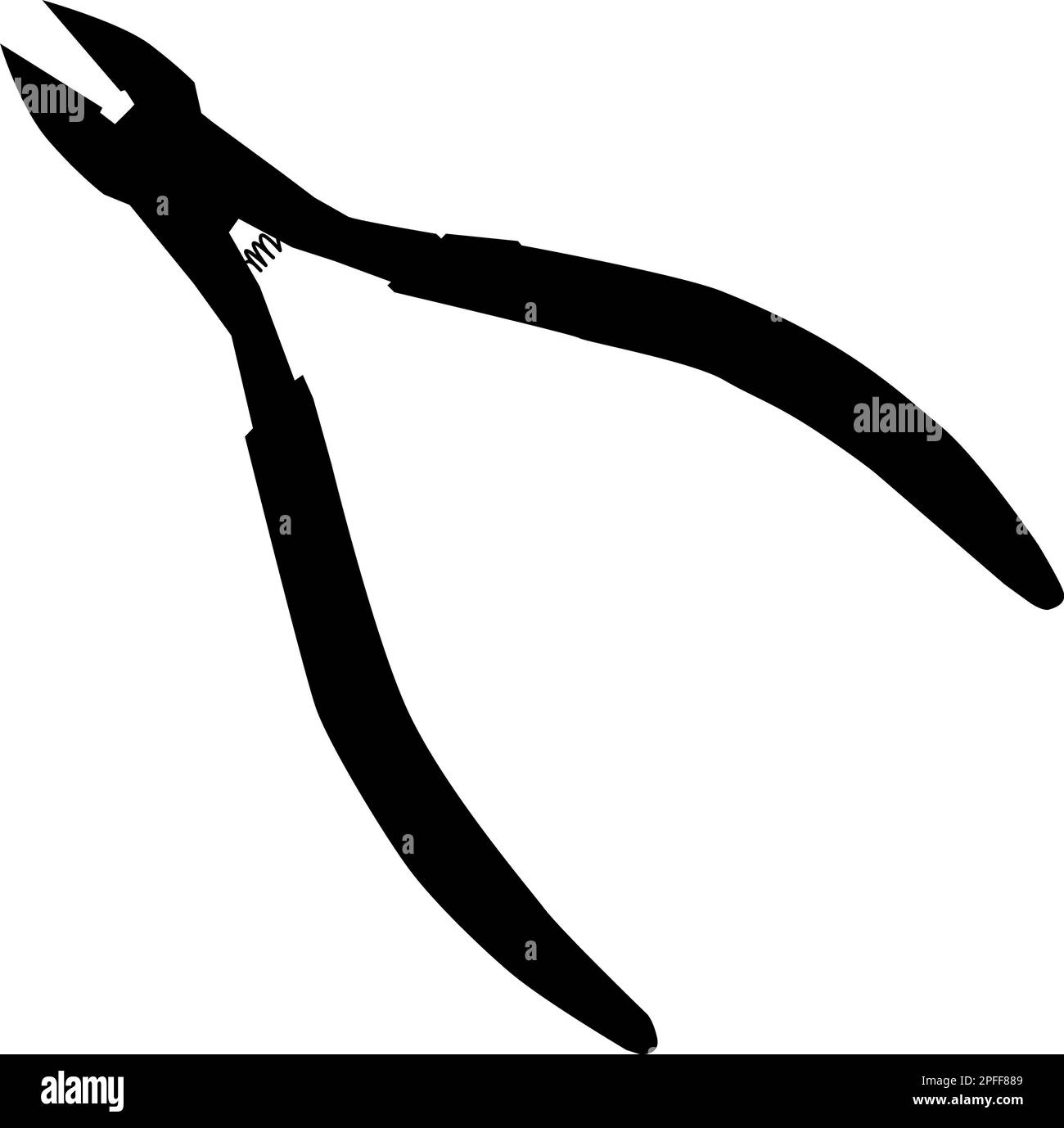 Nail clipper icon on white background. Nail cutter sign. flat style Stock Photo Alamy