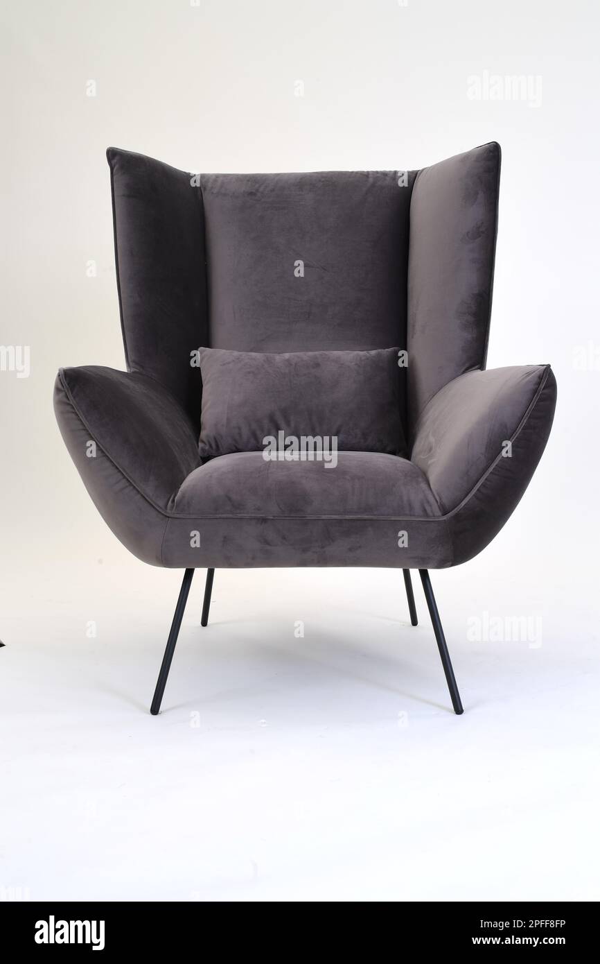 isolated armchair in studio Stock Photo Alamy