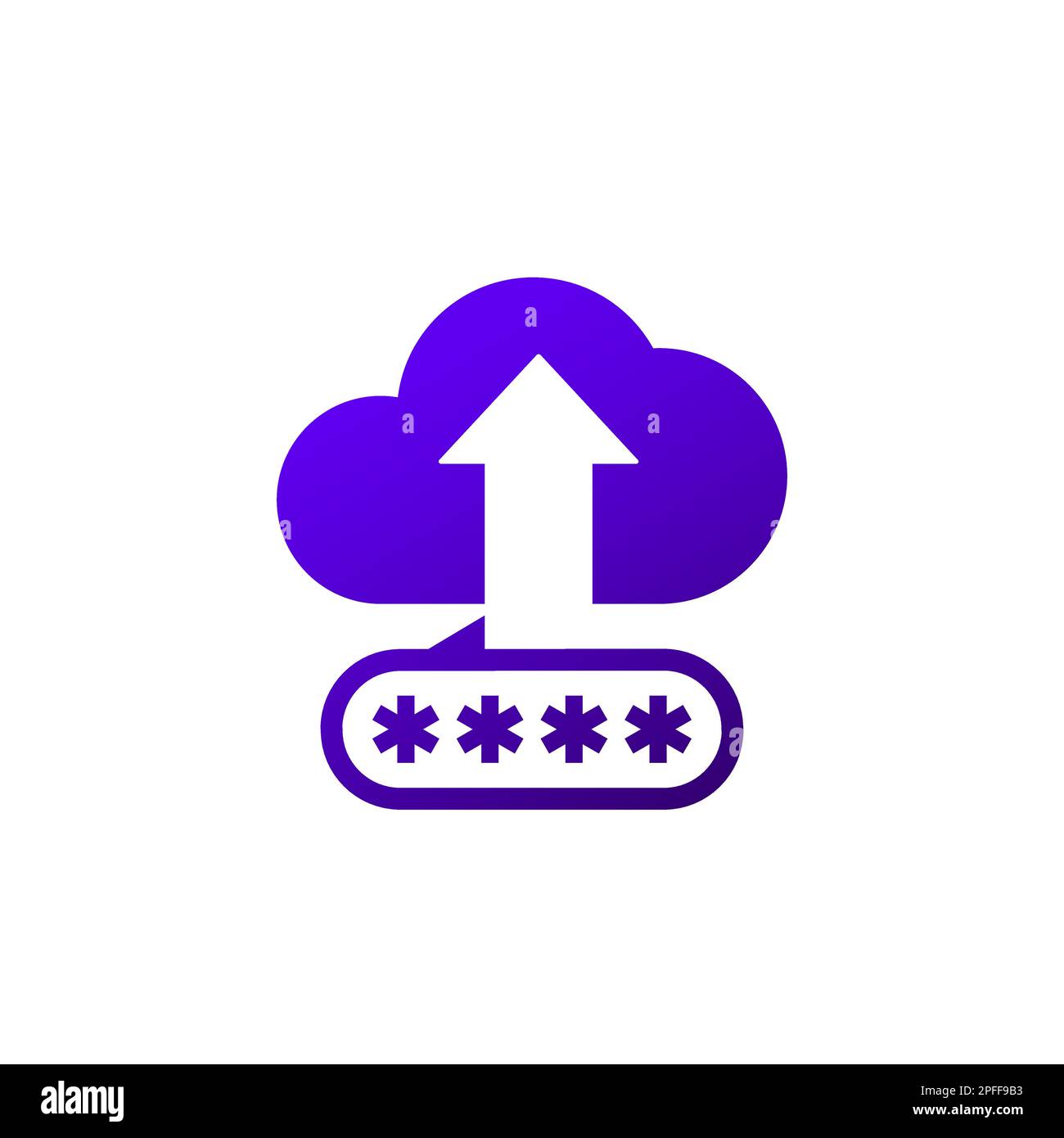 upload to a secure cloud icon, vector Stock Vector Image & Art - Alamy