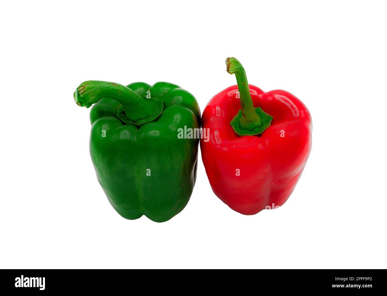 Sweet peppers isolated on white background Stock Photo - Alamy