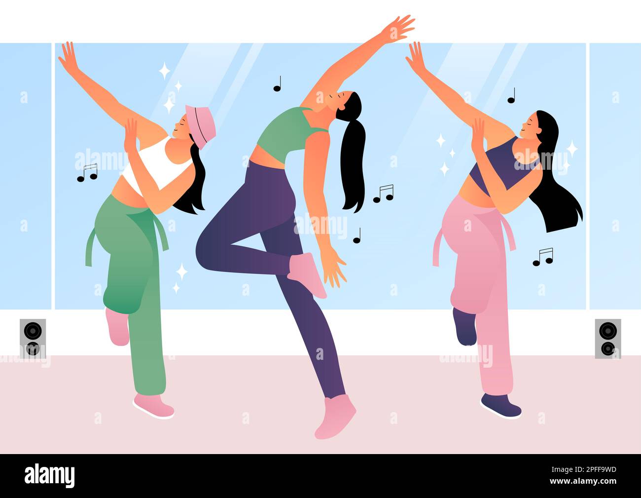 Dancing hobbies hobby fun Stock Vector Images - Alamy