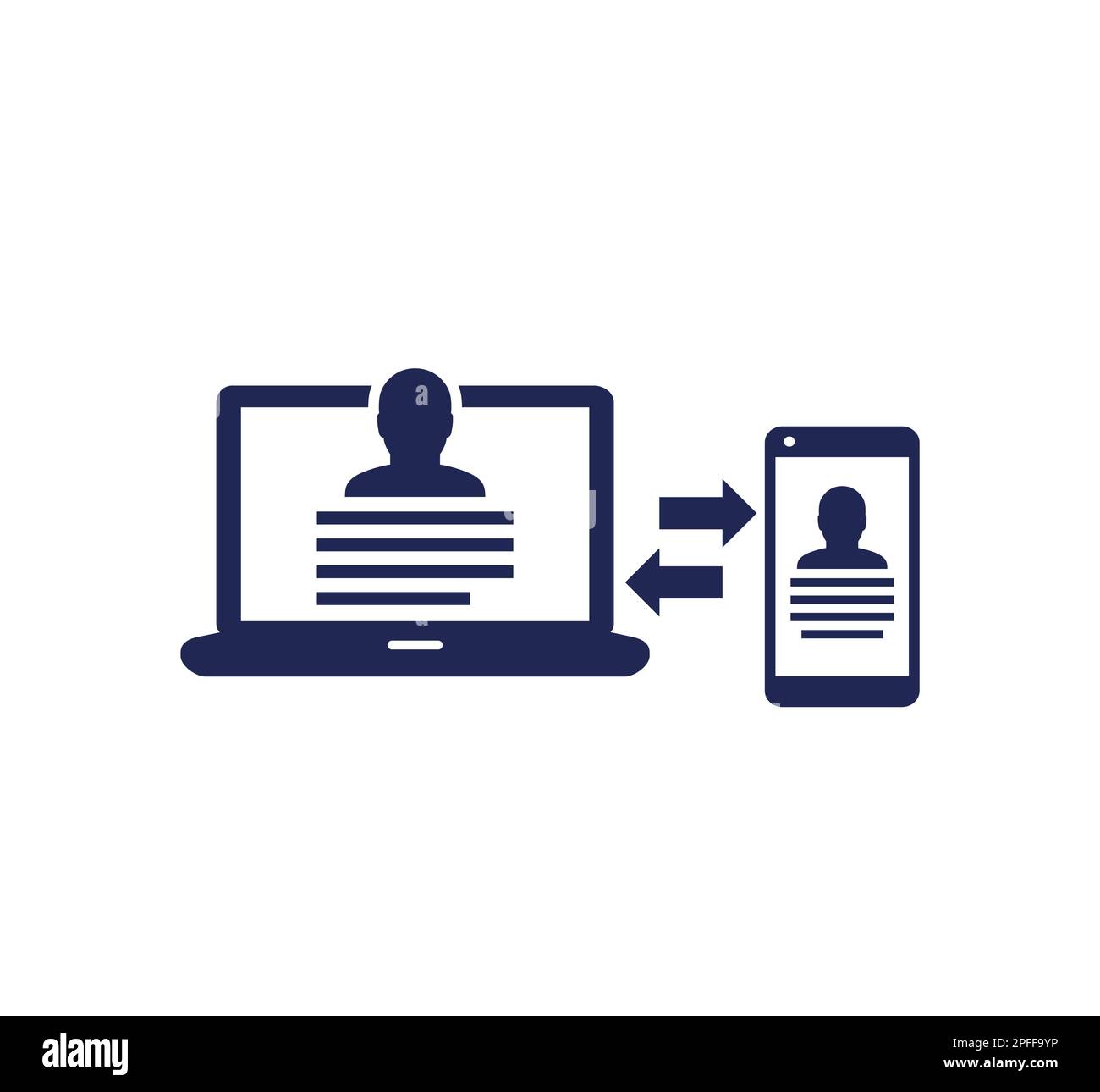 personal data synchronization icon Stock Vector Image & Art Alamy