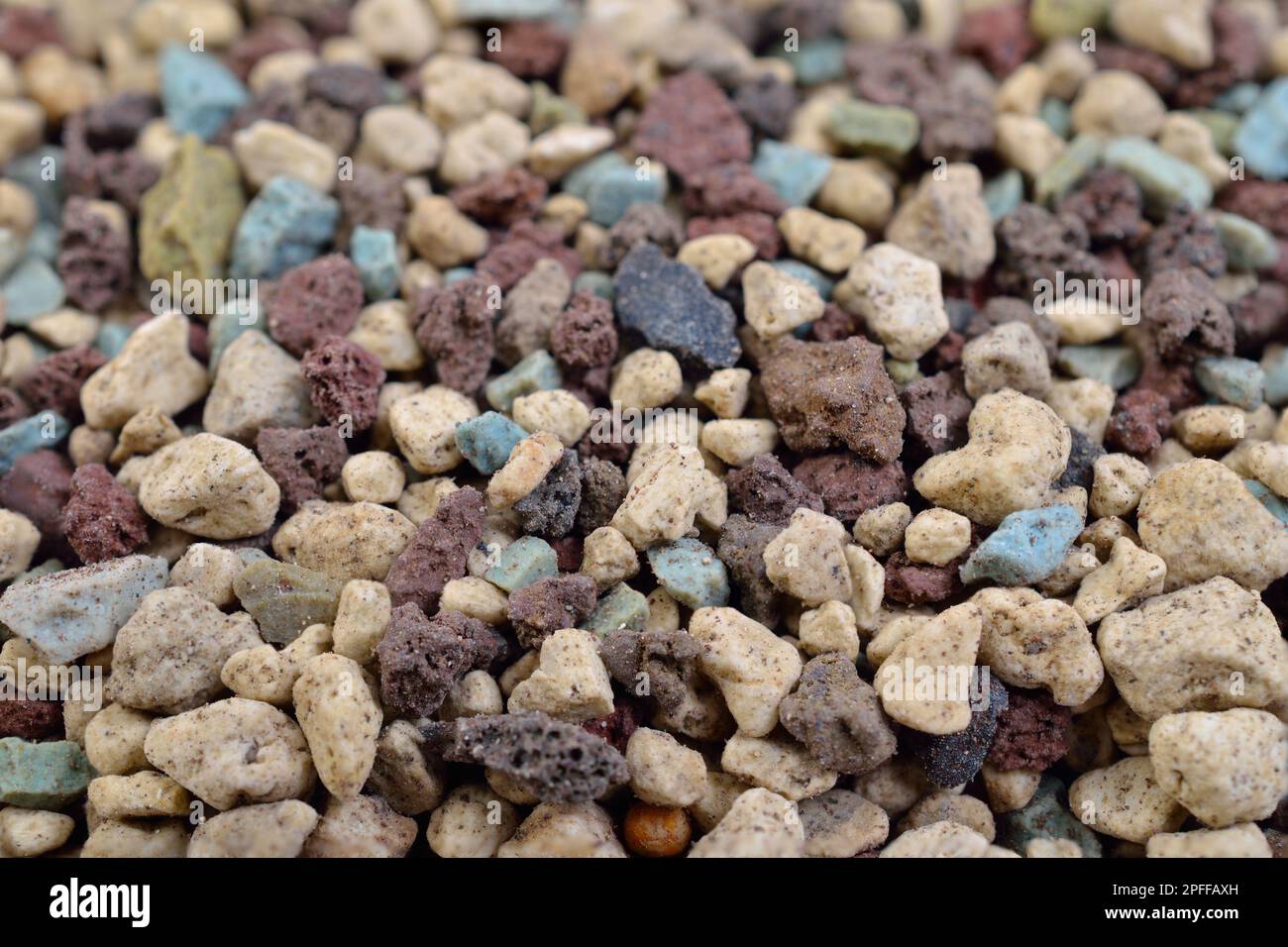 Lechuza substrate. It is a mix minerals for grow plants. Stock Photo