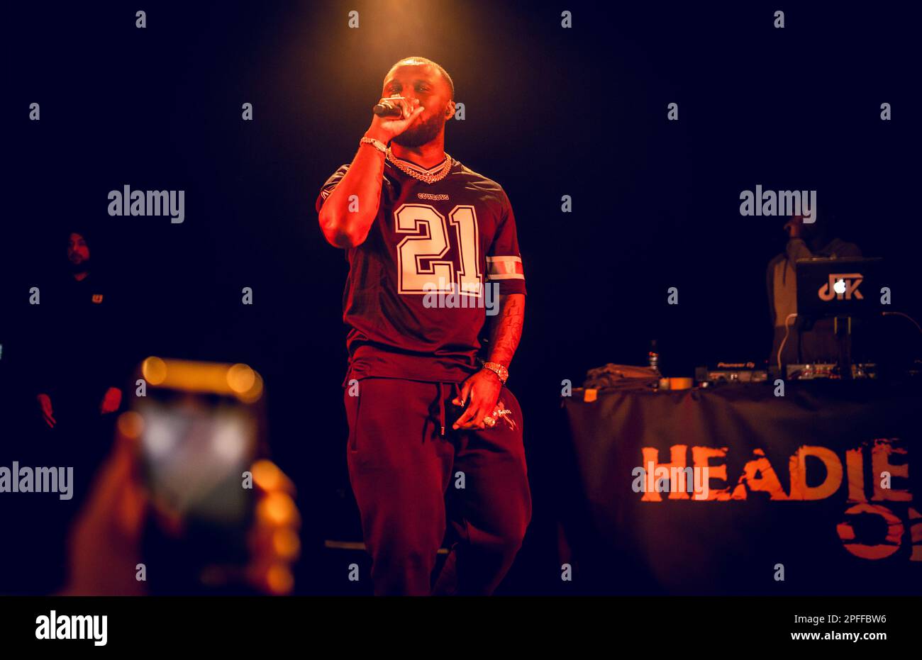 Copenhagen, Denmark. 15th, March 2023. The British rapper Headie One performs a live concert at Pumpehuset in Copenhagen. (Photo credit: Gonzales Photo - Joe Miller). Stock Photo