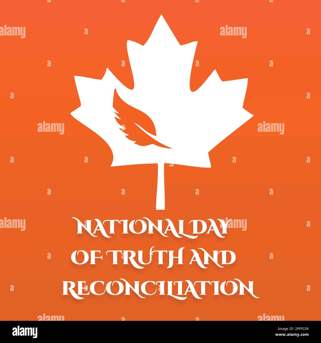 National day of truth and reconciliation modern creative banner, design