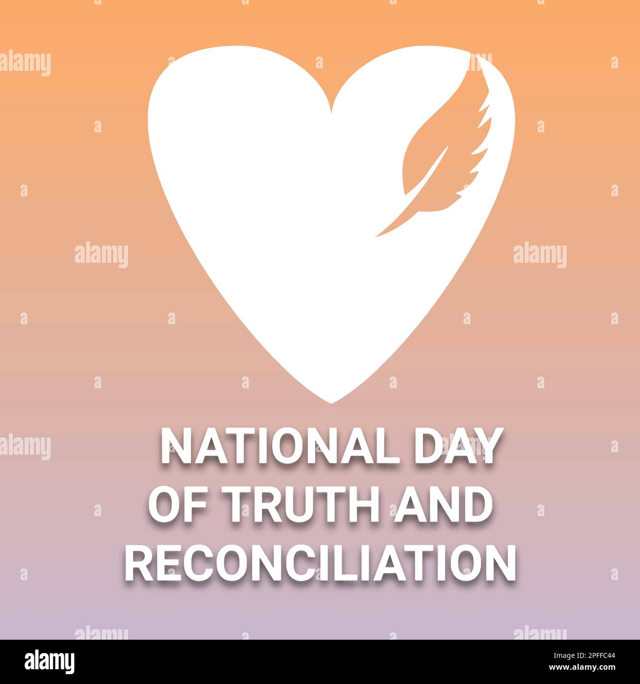 national day of truth and reconciliation modern creative banner, design concept, social media post with white text on an gradient color background Stock Vector