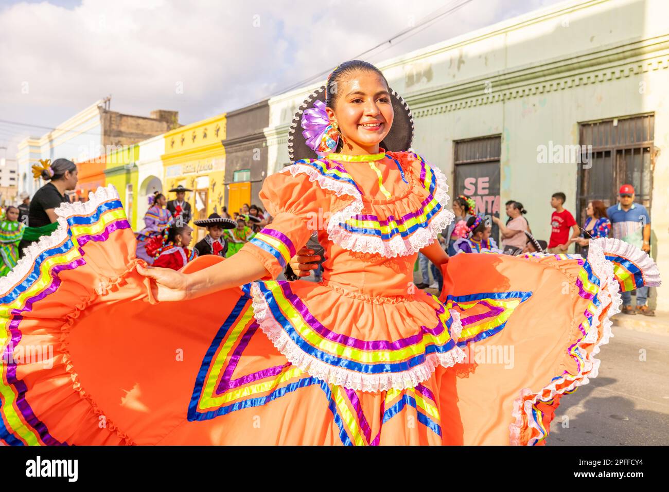 Matamoros, Tamaulipas, Mexico February 25, 2023 Fiestas Mexicanas