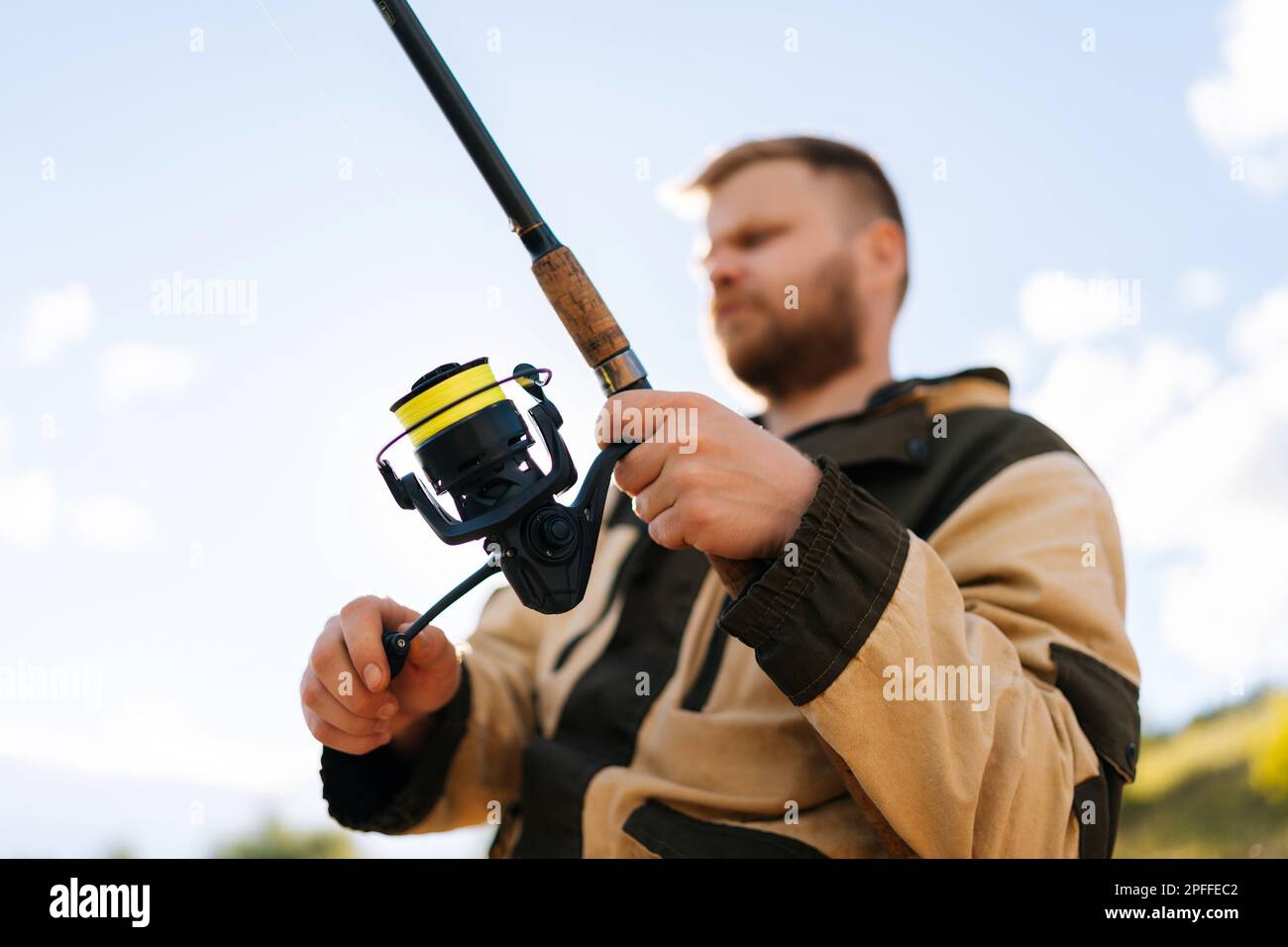 Man fishing on river bank hi-res stock photography and images - Page 12 -  Alamy