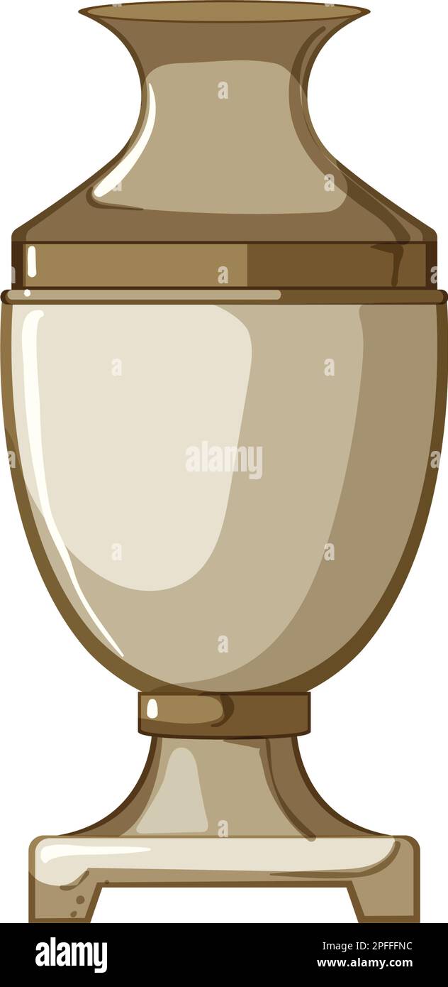 decorative antique vase cartoon vector illustration Stock Vector Image ...