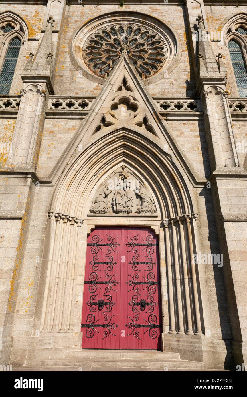 Notre Dame des Champs. Avranches. Commune in the Manche department, Lower Normandy region. France. Stock Photo