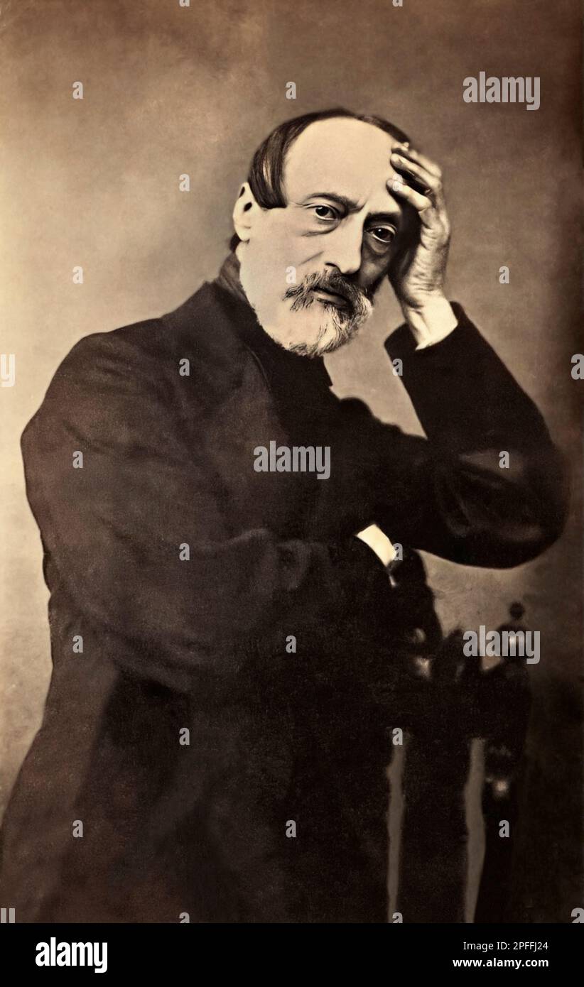 Portrait of Giuseppe Mazzini Stock Photo