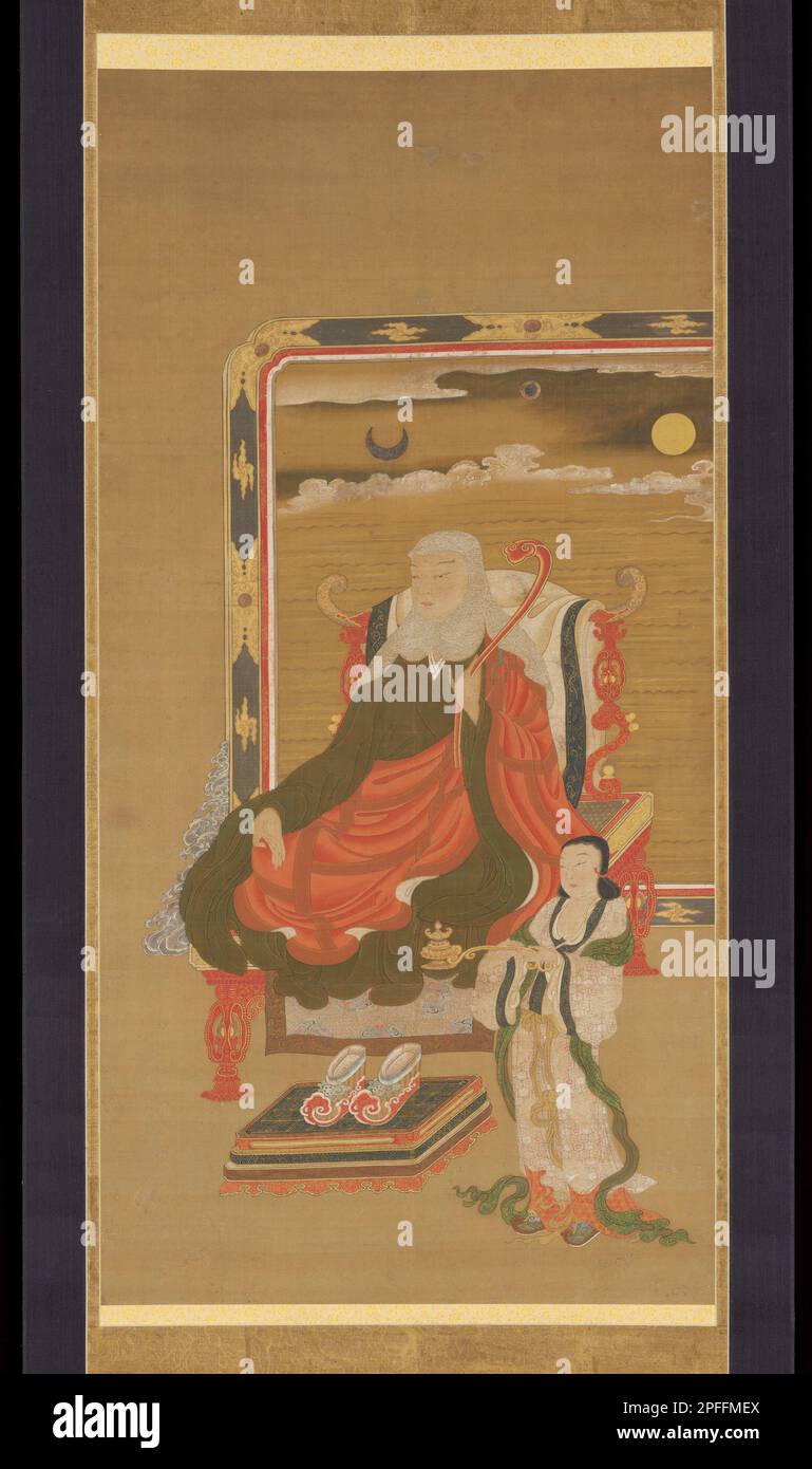 Portrait of Dengyō Daishi (Saichō (767–822) ), Date early 18th century ...