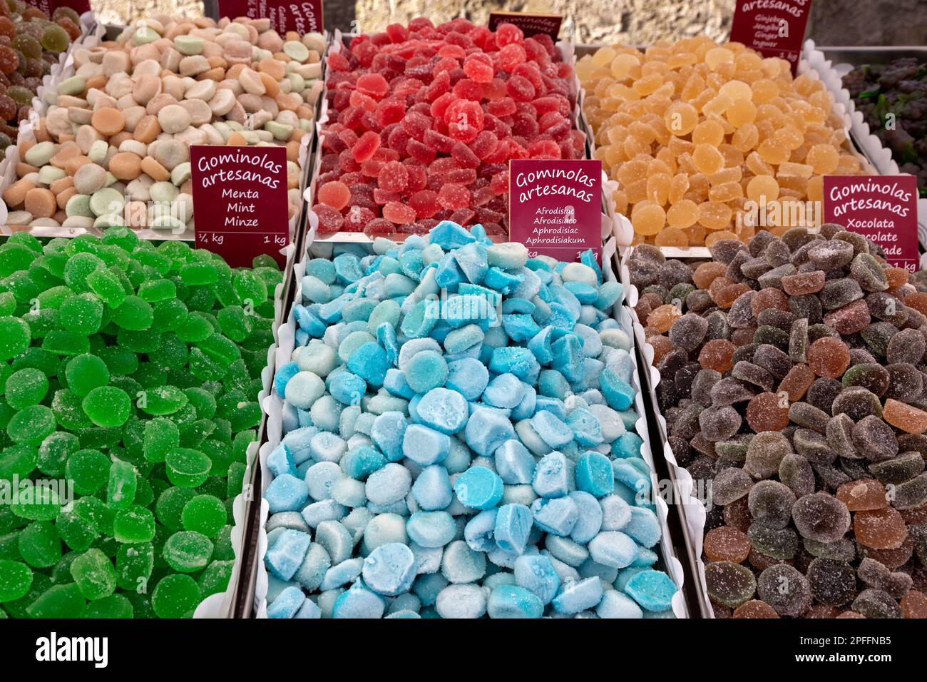 Fruit jellies Stock Photo