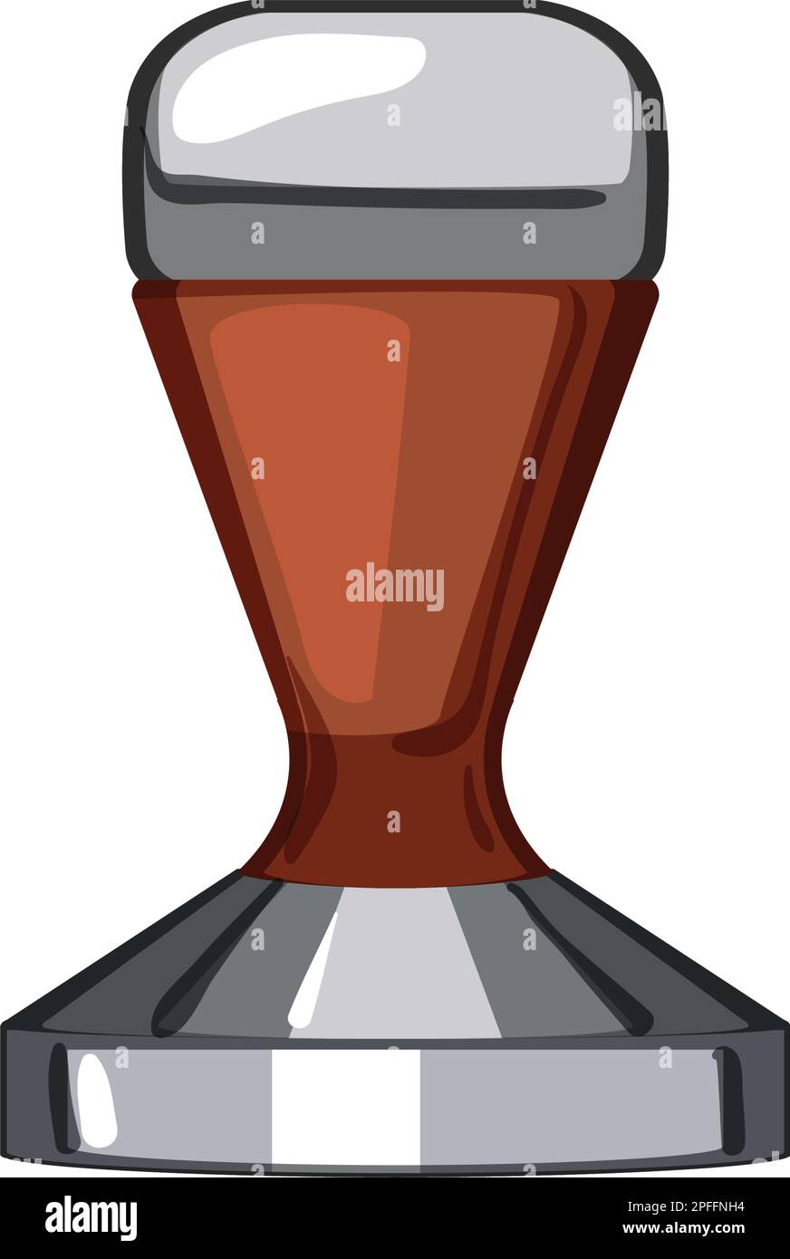 Cappuccino Tamper Coffee Cartoon Vector Illustration Stock Vector -  Illustration of tamper, cafe: 272261774