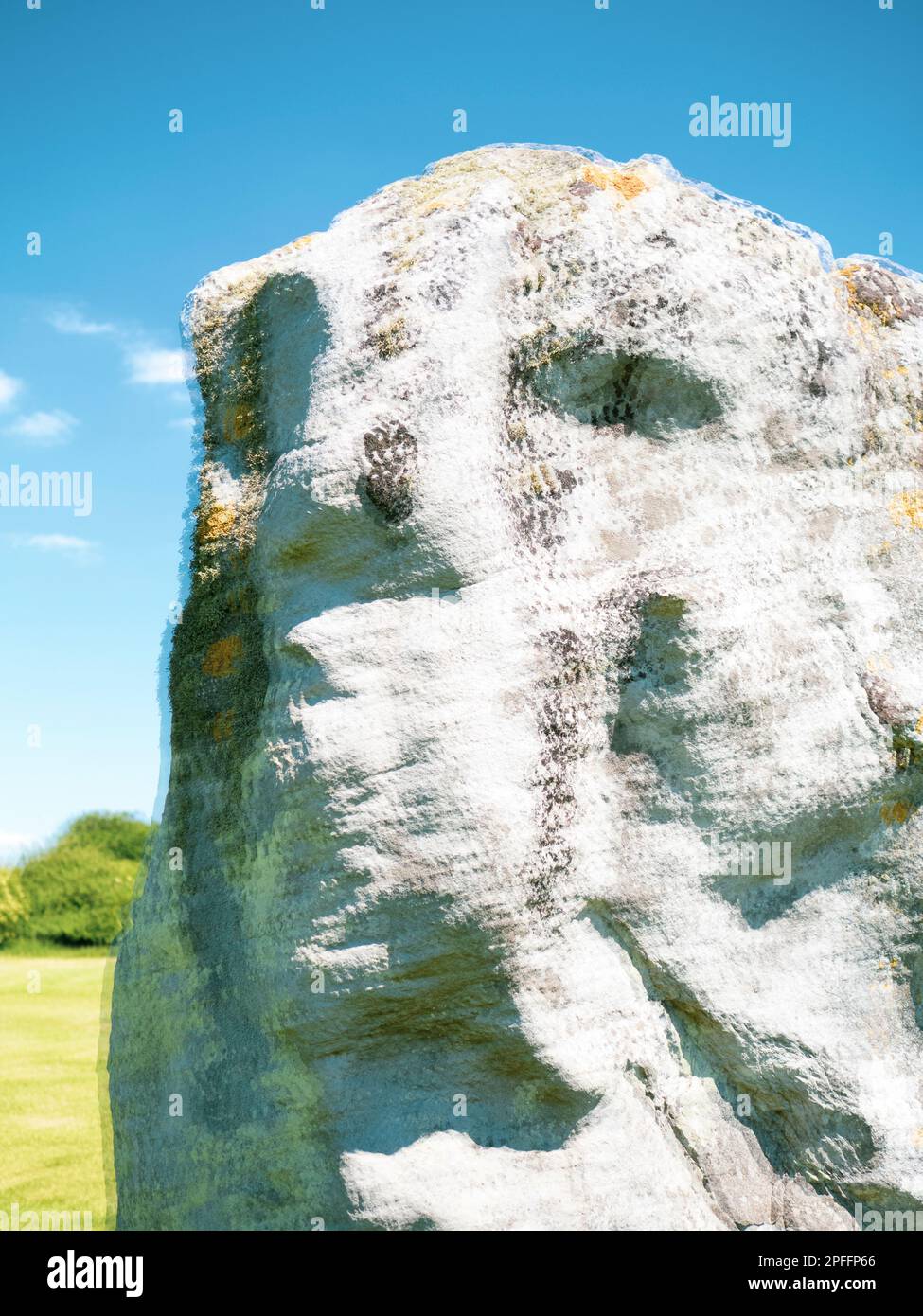 Standing Stone, Ritual Landscape, Avebury, Wiltshire, England, UK, GB ...