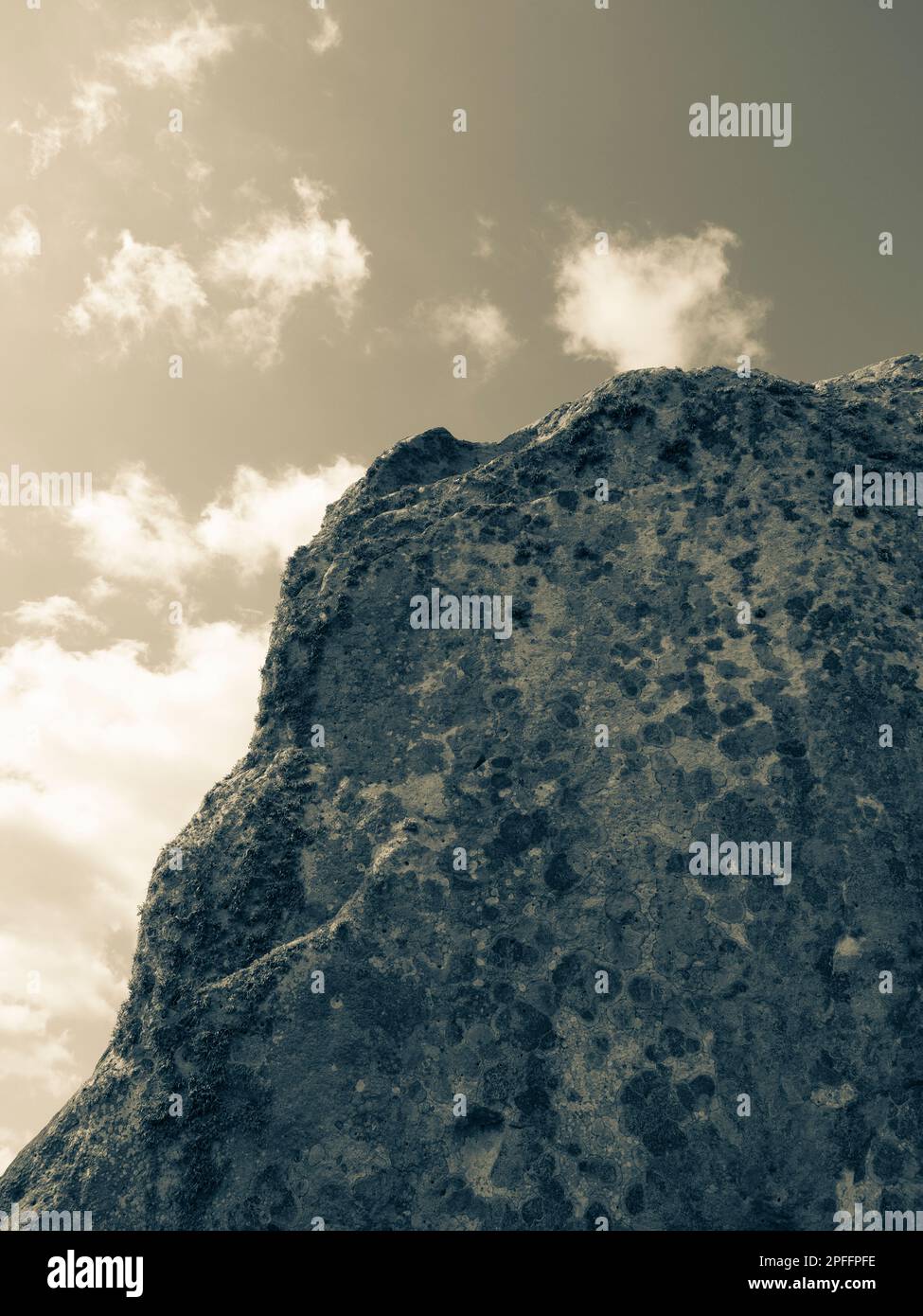 Black and White, Standing Stone, Ritual Landscape, Avebury, Wiltshire ...