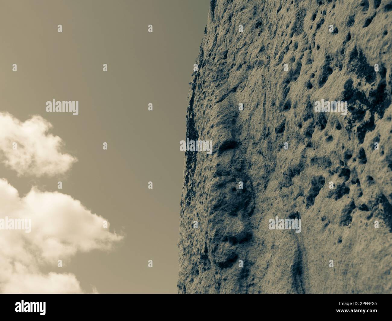 Standing Stone, Ritual Landscape, Avebury, Wiltshire, England, UK, GB ...