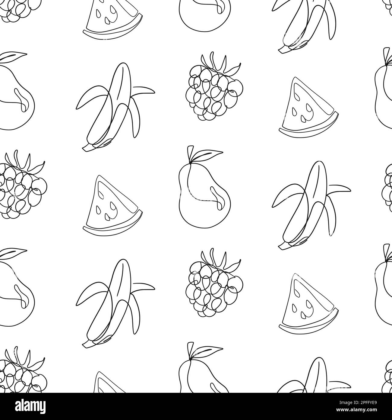 Tropical Fruit Vector Seamless pattern Stock Vector