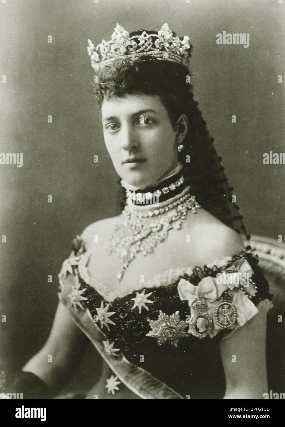 Alexandra, photographed by Alexander Bassano, 1881 Stock Photo Alamy