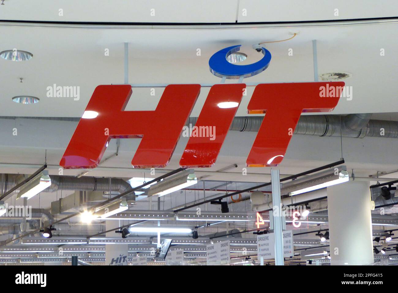Hit / Logo / Supermarktkette/ Supermarkt / Supermarket /Lebensmitteleinzelhandel / Handelsgruppe Stock Photo
