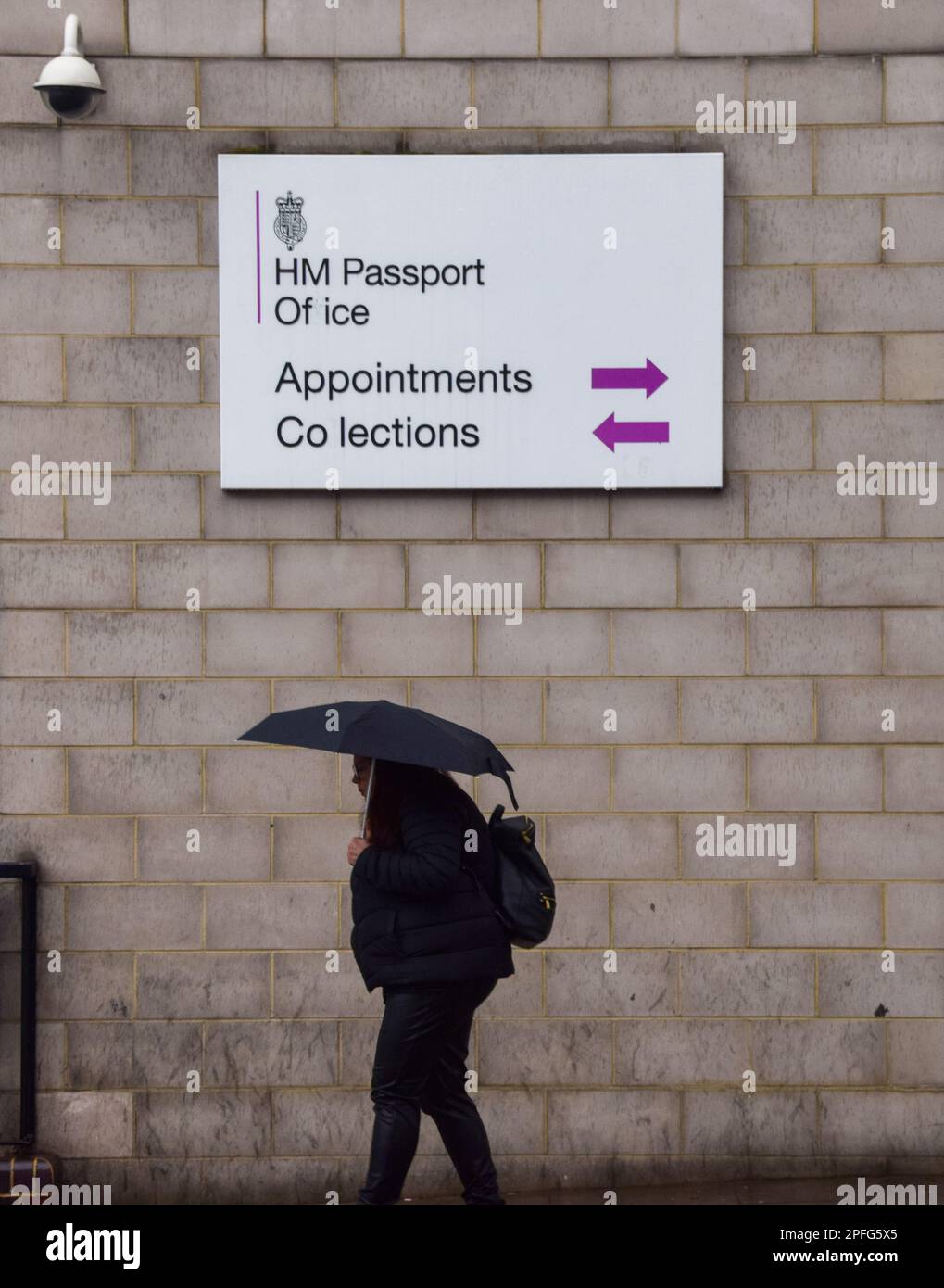 London, UK. 17th March 2023. HM Passport Office in London. Passport