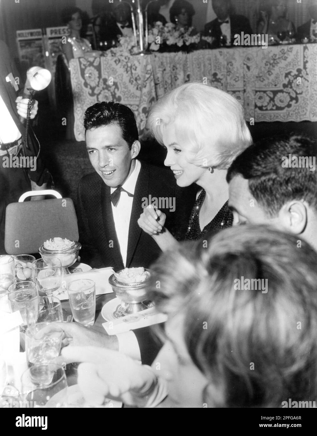 MARILYN MONROE and her date Mexican producer / director / writer JOSE ...
