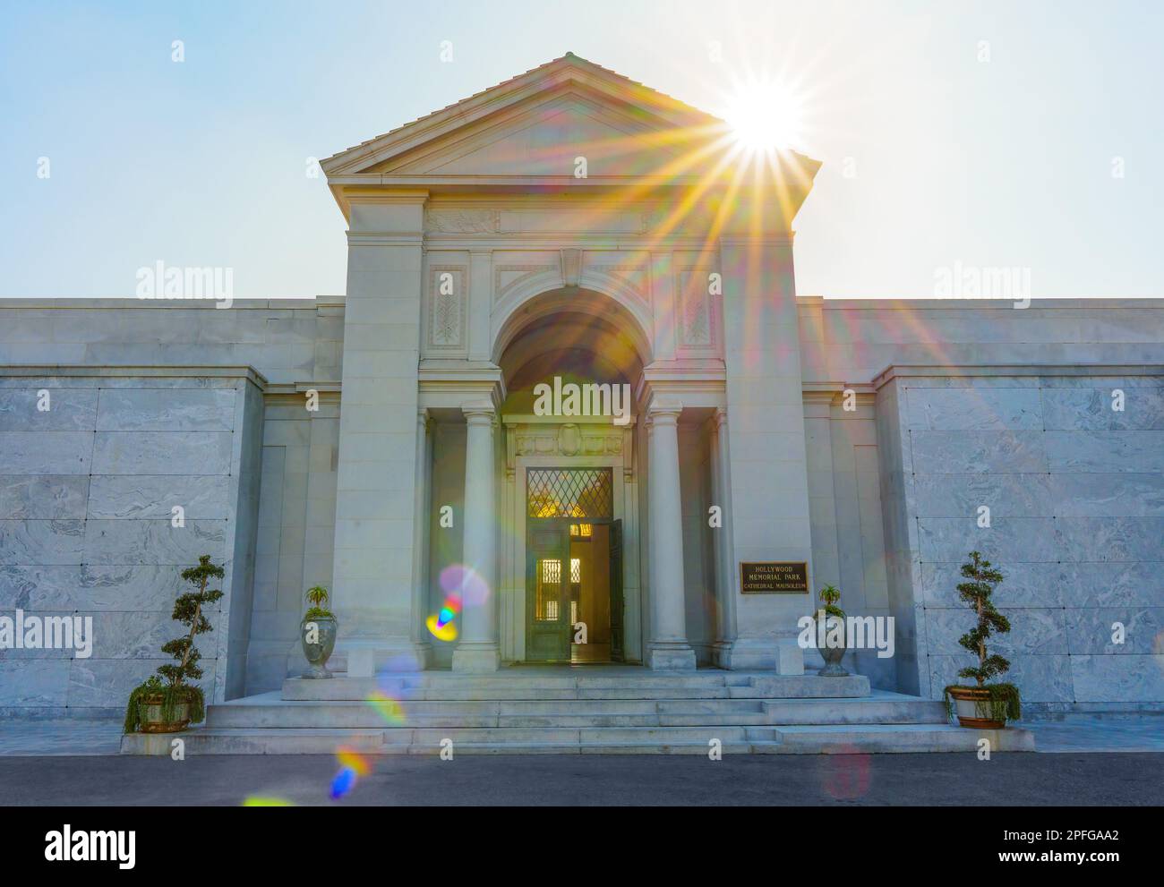 LOS ANGELES, CALIFORNIA DECEMBER 20, 2022 Entrance to the Cathedral