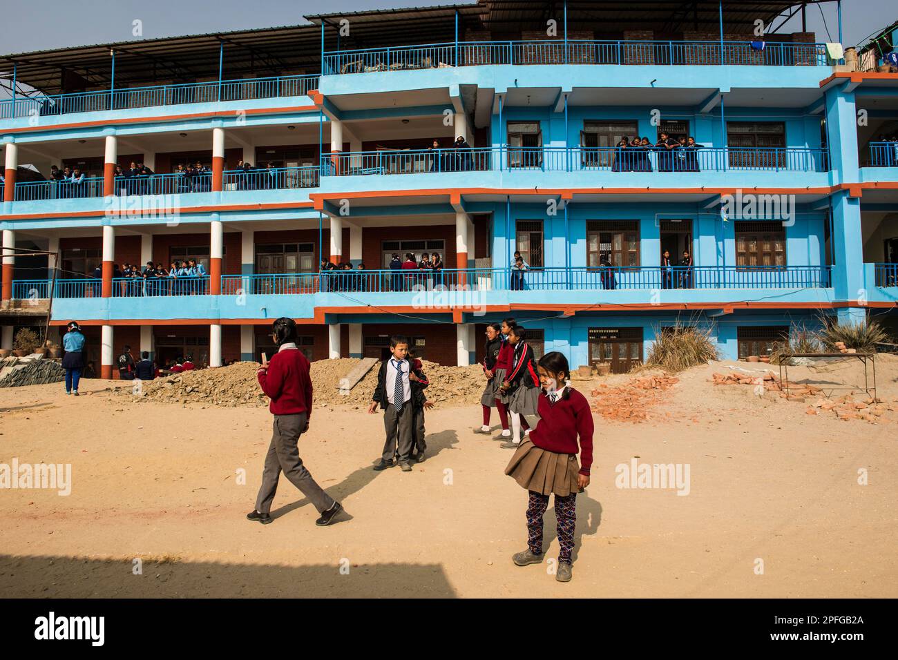 People nepal school student hi-res stock photography and images - Alamy