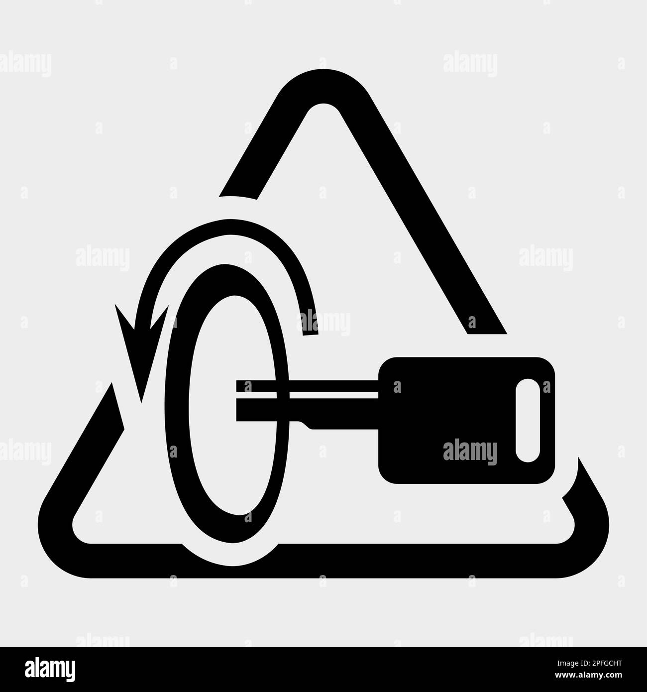 Switch Off Engine Symbol Sign Isolate On White Background,Vector Illustration EPS.10 Stock Vector
