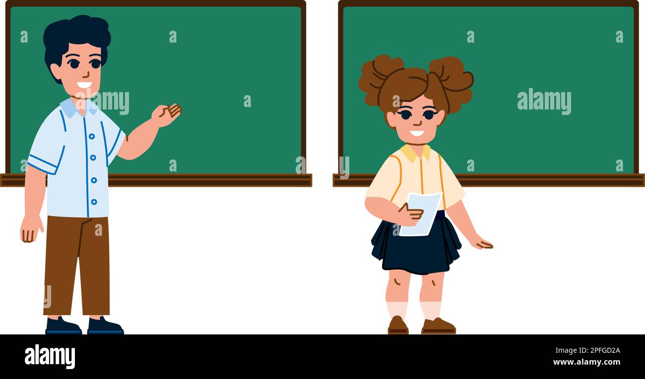 kid explain lesson vector Stock Vector Image & Art Alamy