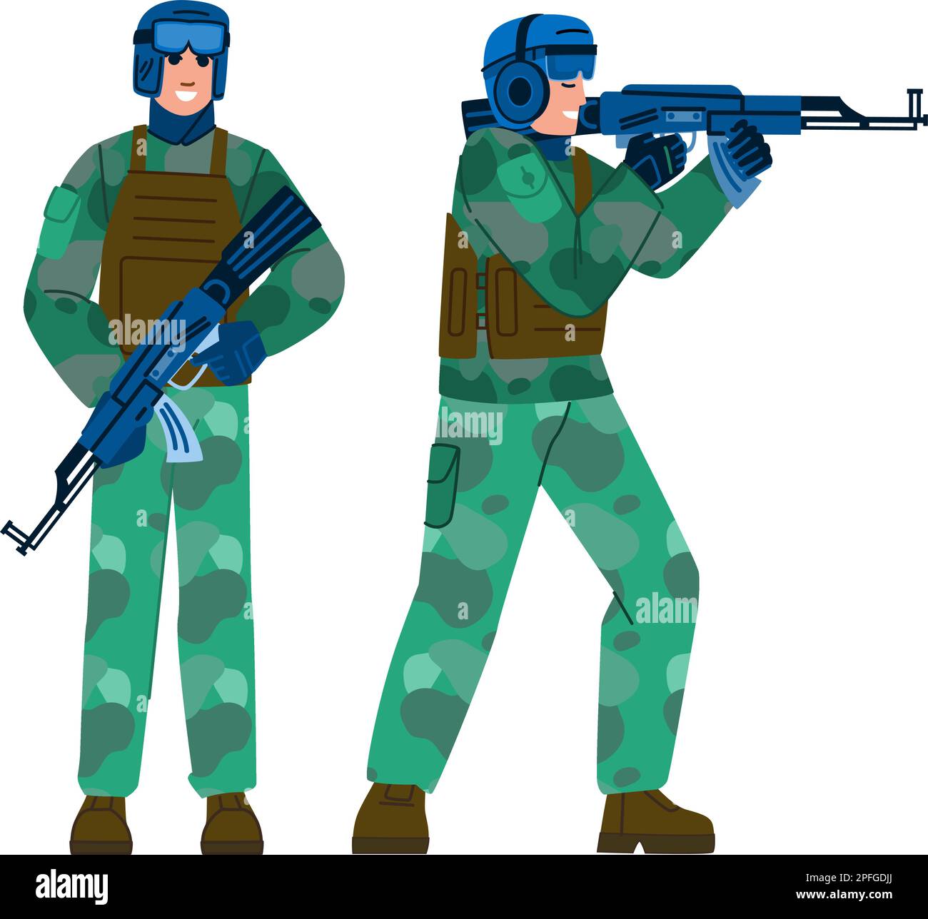 soldier military army vector Stock Vector