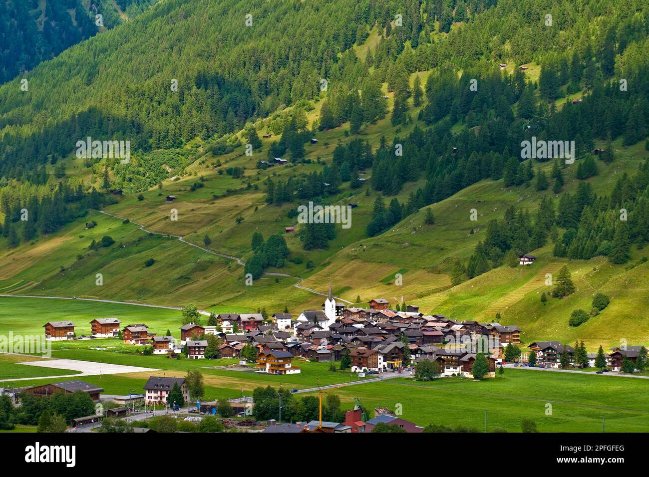 Ulrichen, Canton Valais, Switzerland Stock Photo