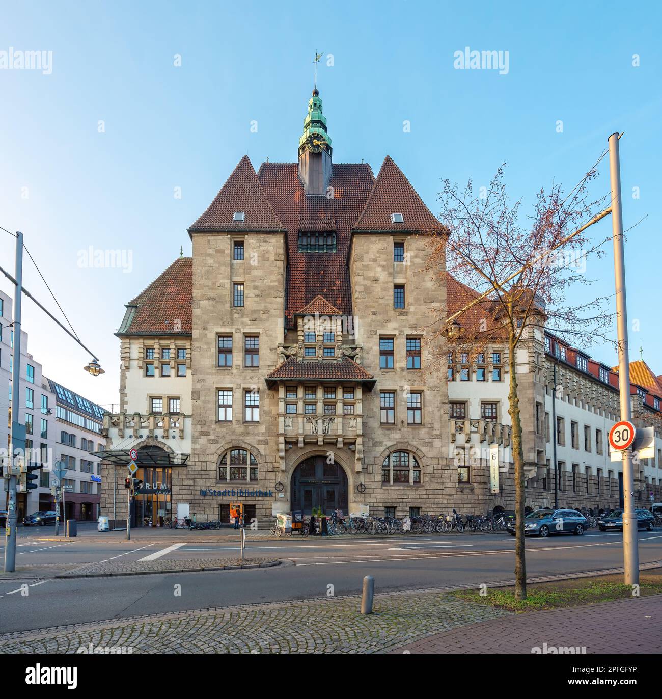 Bremen City Library - Bremen, Germany Stock Photo
