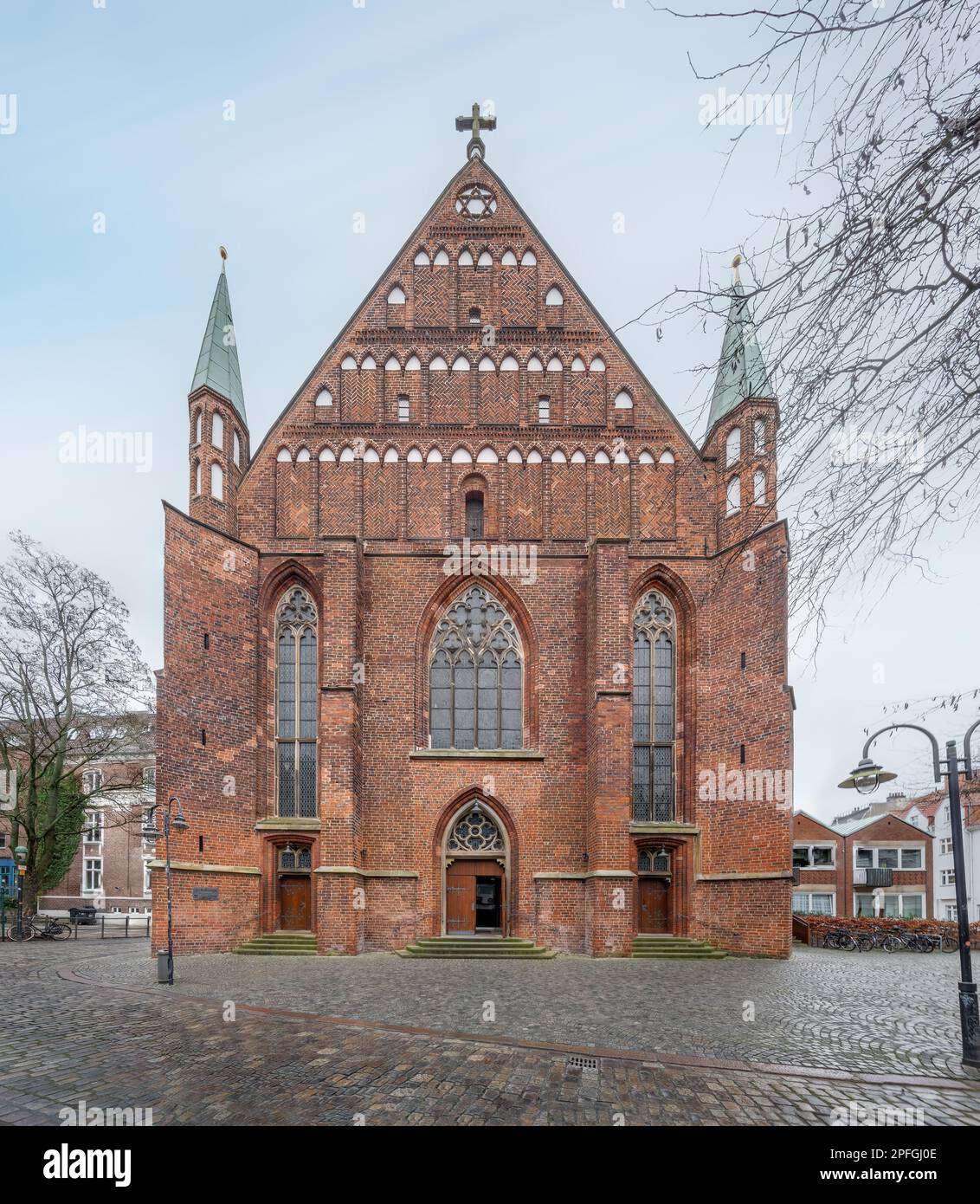 St. John Church (St. Johann) at Schnoor quarter - Bremen, Germany Stock Photo