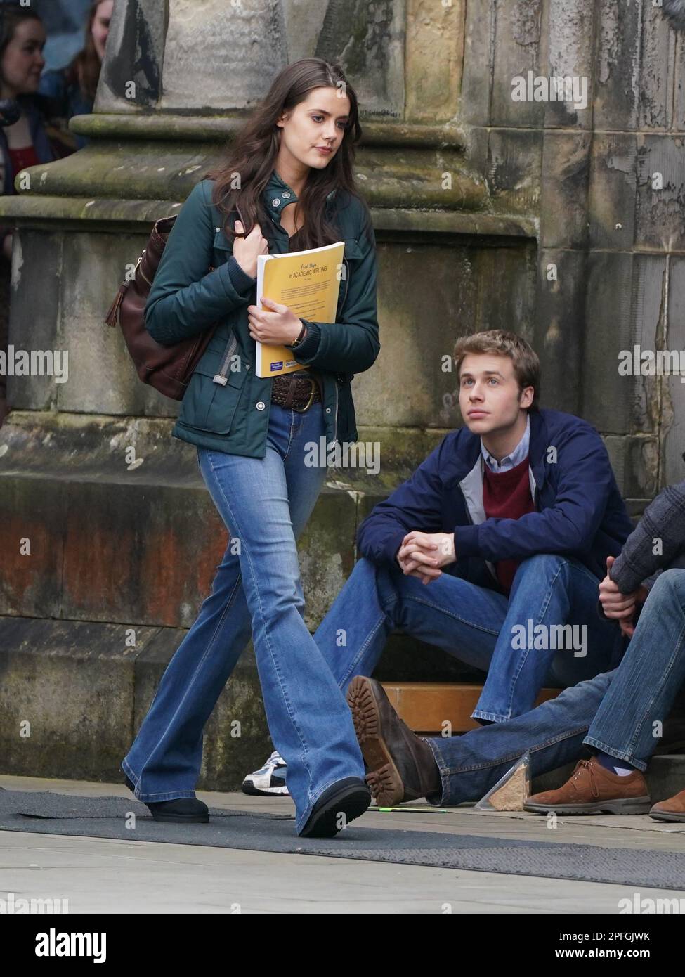Actress Meg Bellamy, who plays Kate Middleton, and actor Ed McVey, who