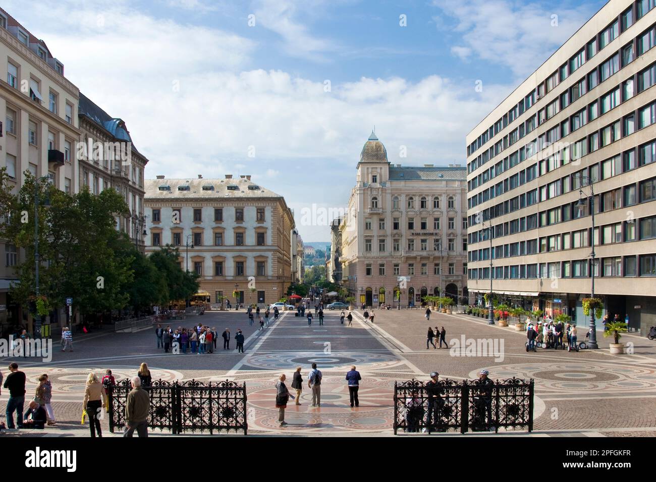 Hungary, Budapest, town square in centre town Stock Photo