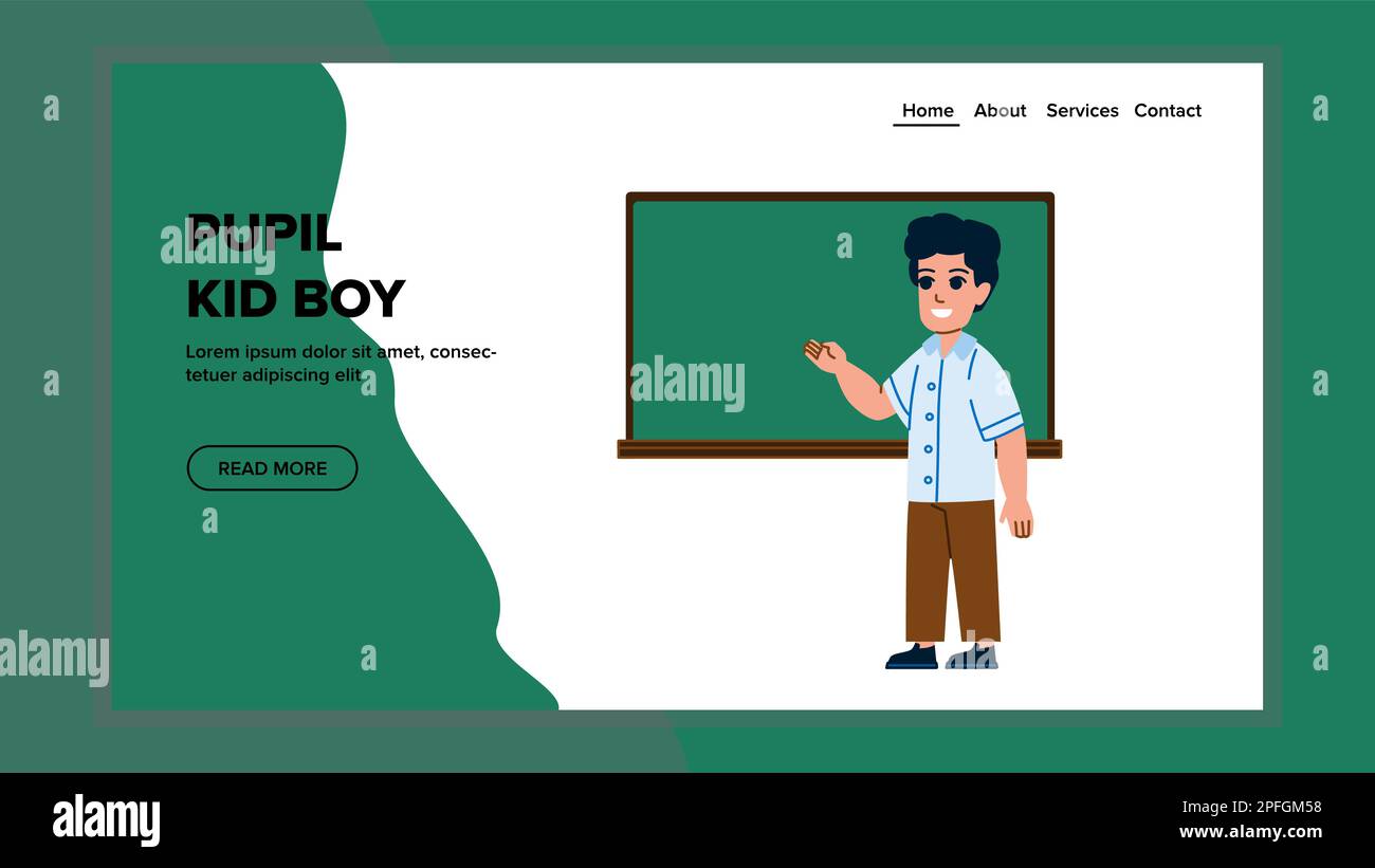 pupil kid boy vector Stock Vector Image & Art - Alamy