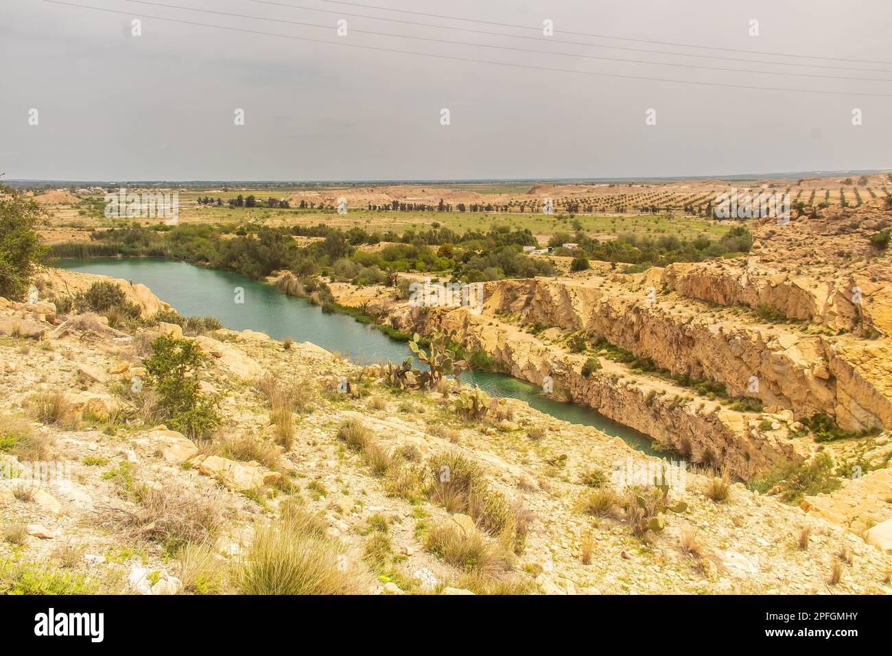 The Majestic El Haouareb Dam in Kairouan, Tunisia. North Africa Stock ...