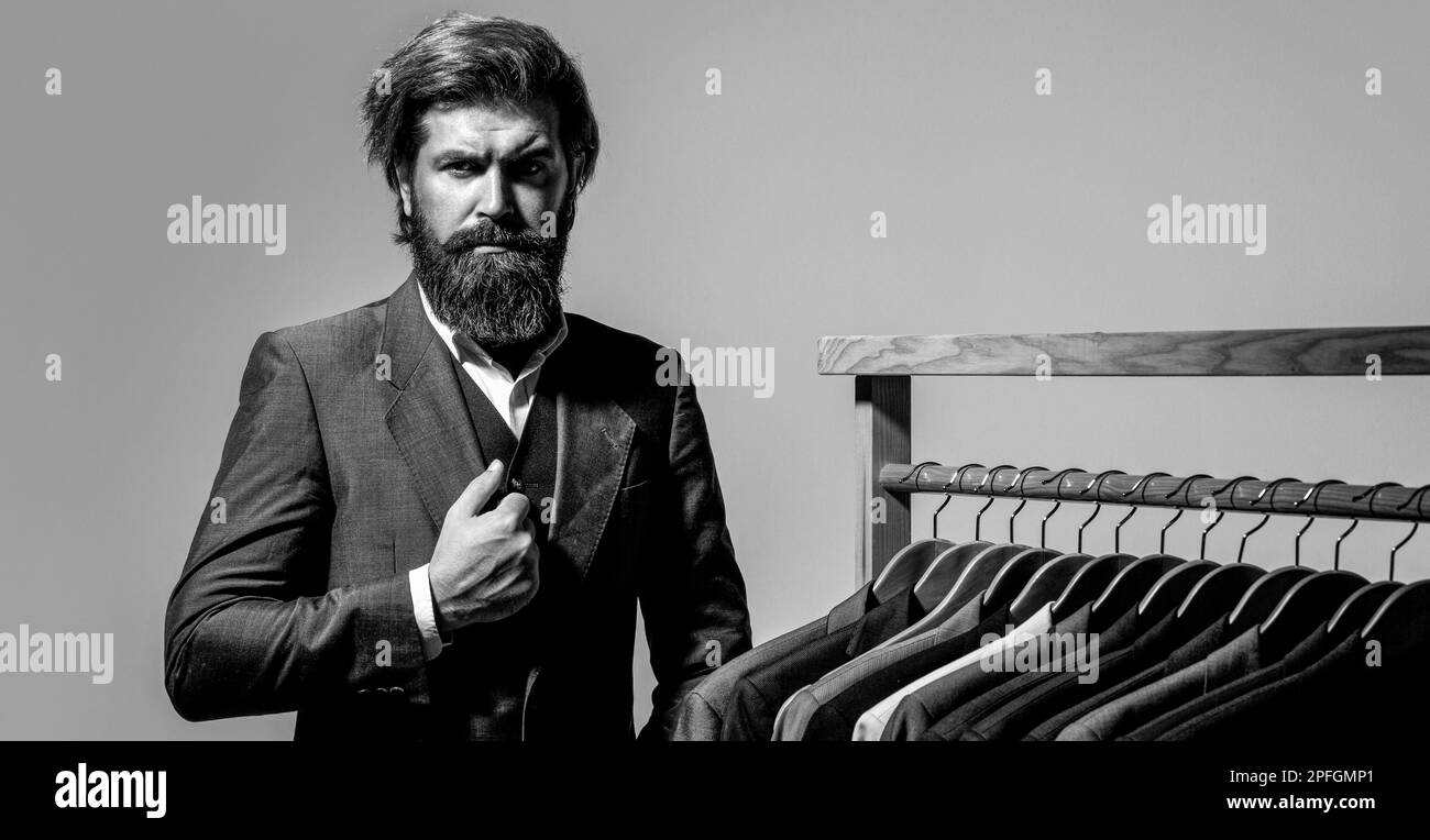 Tailor, tailoring. Men's suit, tailor in his Elegant man's