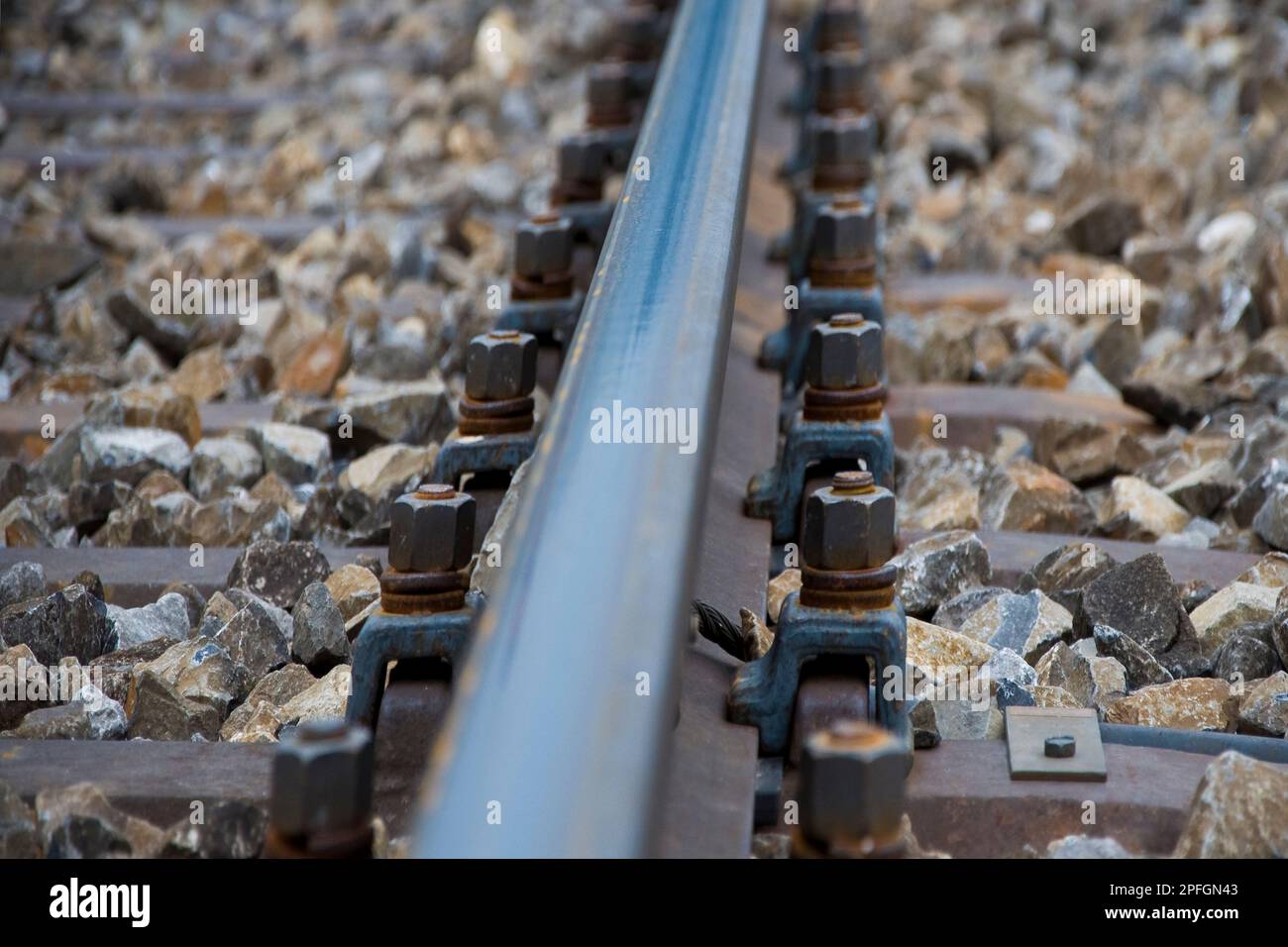 Switzerland, Canton Bern, Emmental land, Rail Stock Photo