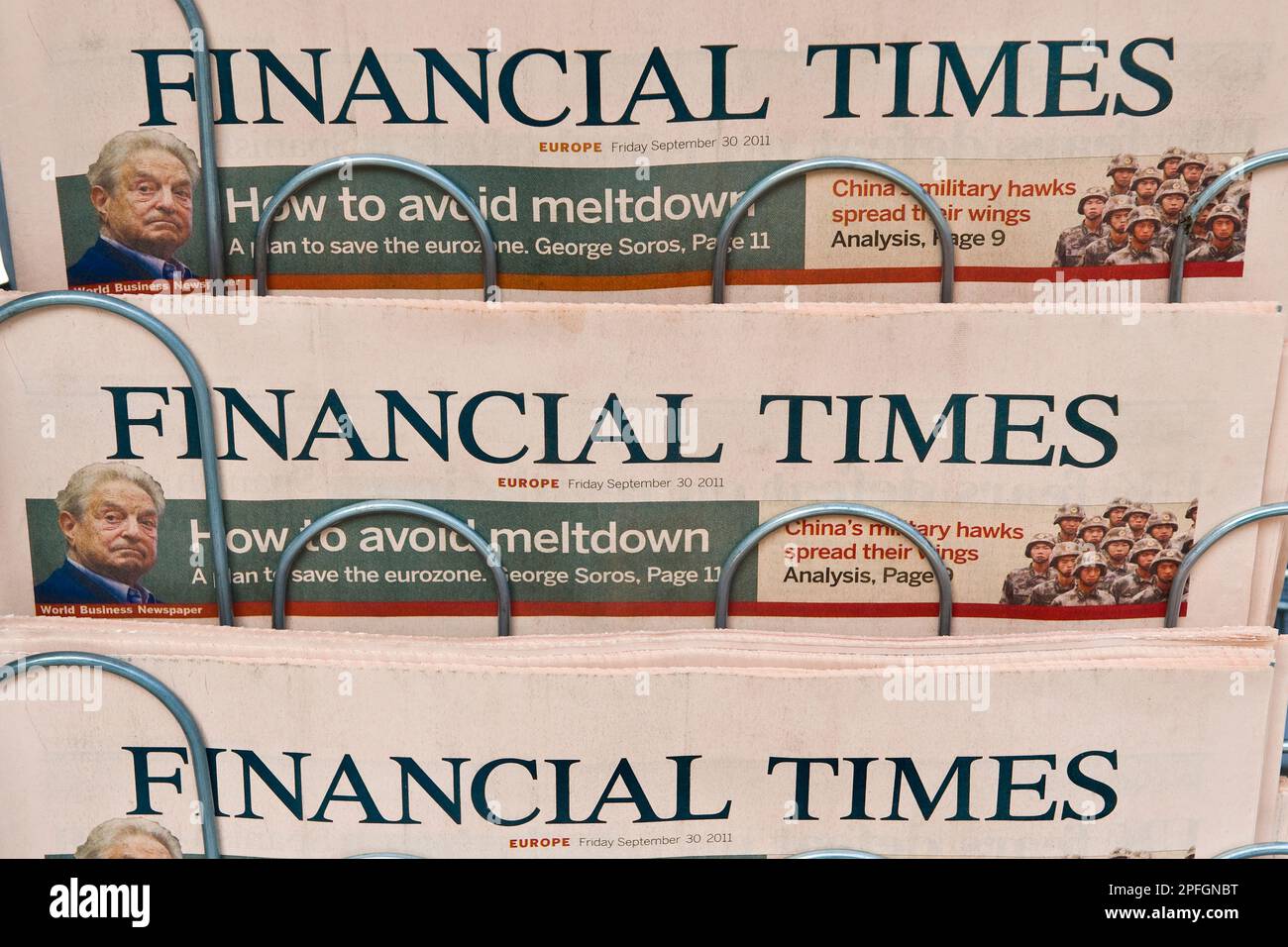 Financial Times newspaper, Geneva, Switzerland Stock Photo Alamy