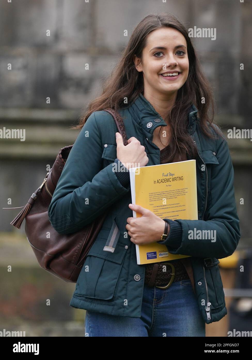 Actress Meg Bellamy, who plays Kate Middleton filming scenes for the